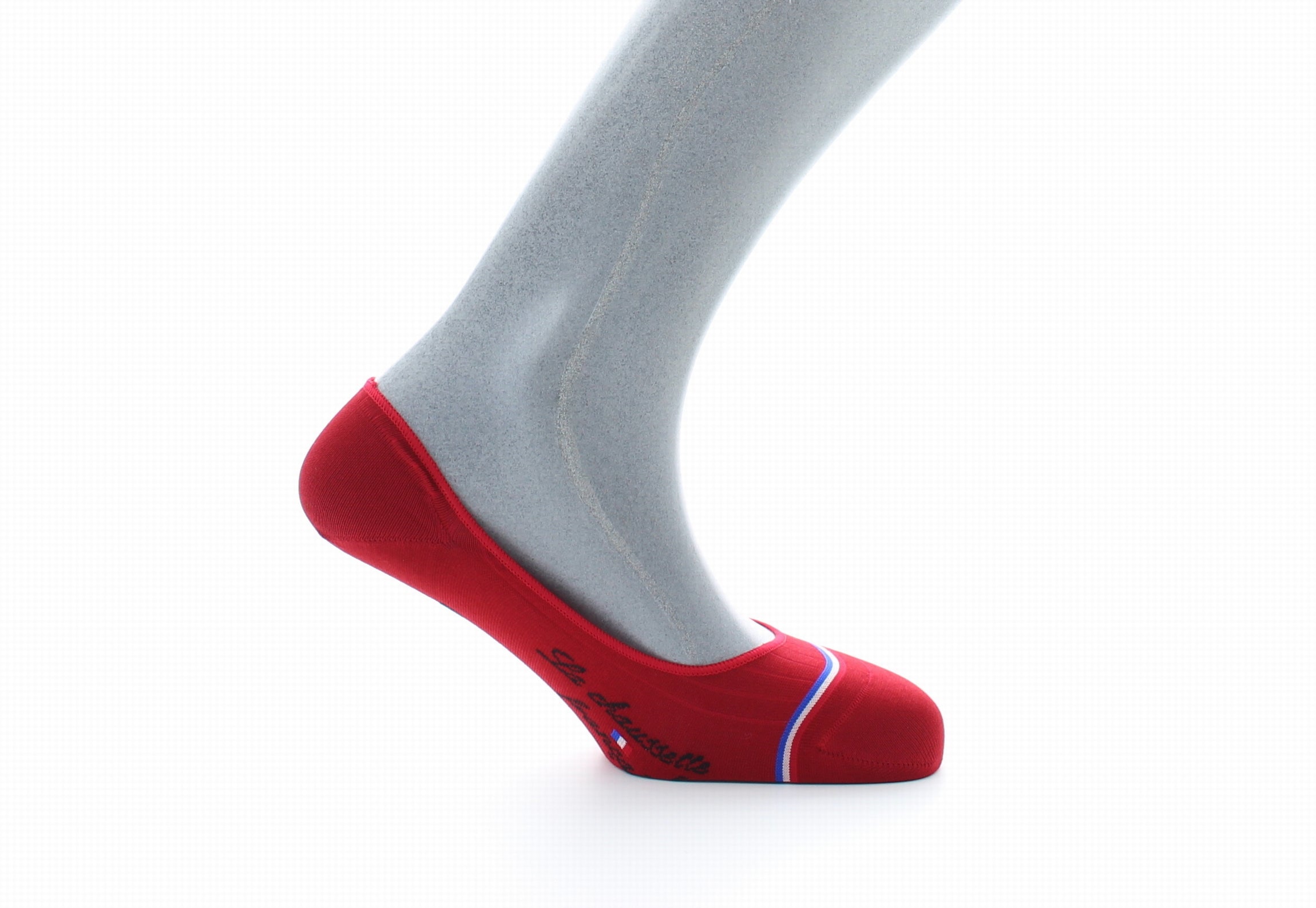 Chaussettes invisibles homme Georges V en fil d'Écosse supérieur Rouge ROUGE