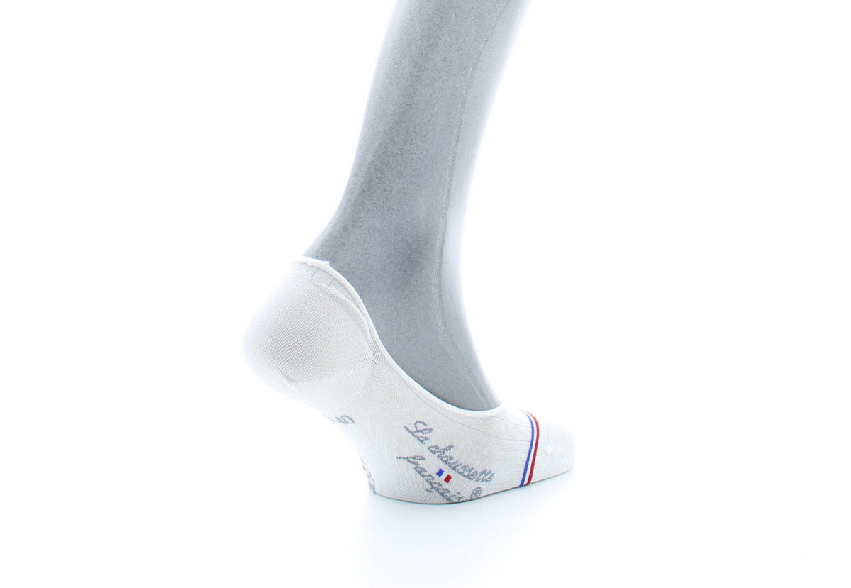 Chaussettes invisibles homme Montaigne en fil d'Écosse supérieur Blanc BLANC