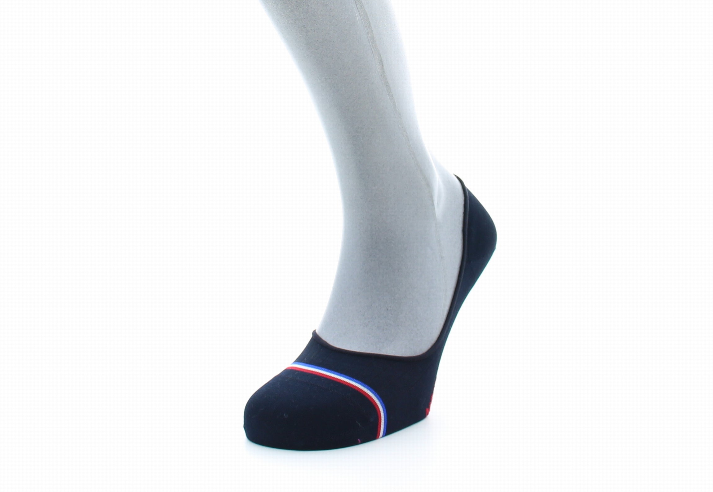 Chaussettes invisibles homme Montaigne en fil d'Écosse supérieur Marine MARINE