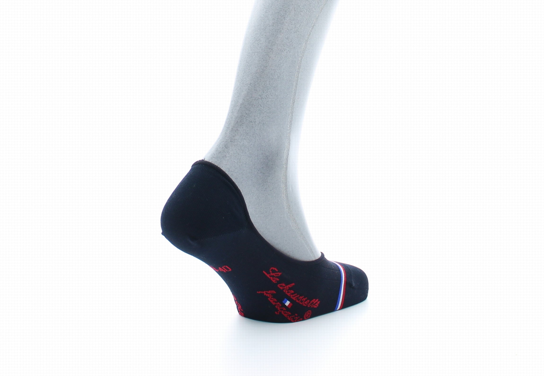Chaussettes invisibles homme Montaigne en fil d'Écosse supérieur Marine MARINE