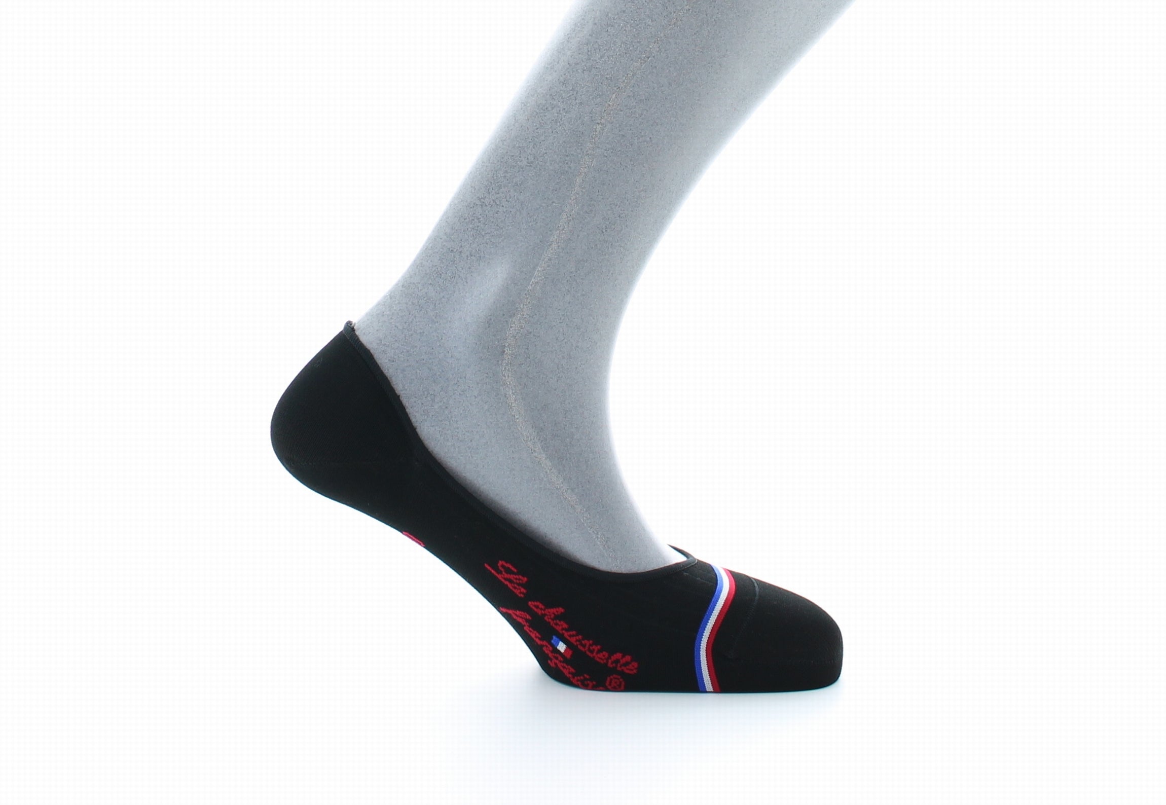 Chaussettes invisibles homme Montaigne en fil d'Écosse supérieur Noir NOIR