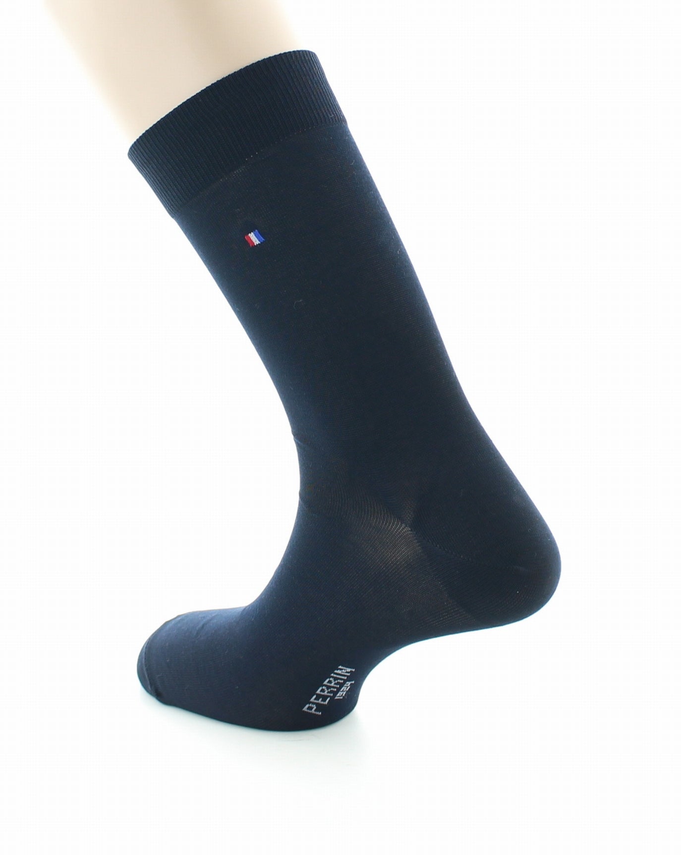 Chaussettes mixtes à maille unie MARINE