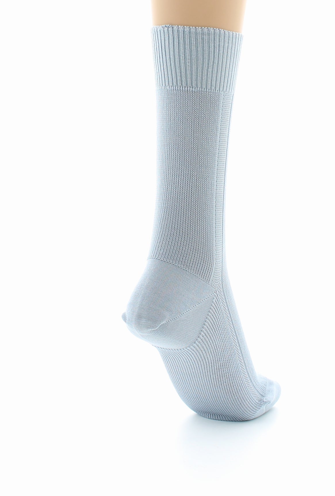 Chaussettes mixtes confort en fil d'Écosse sans élastique GRIS CLAIR