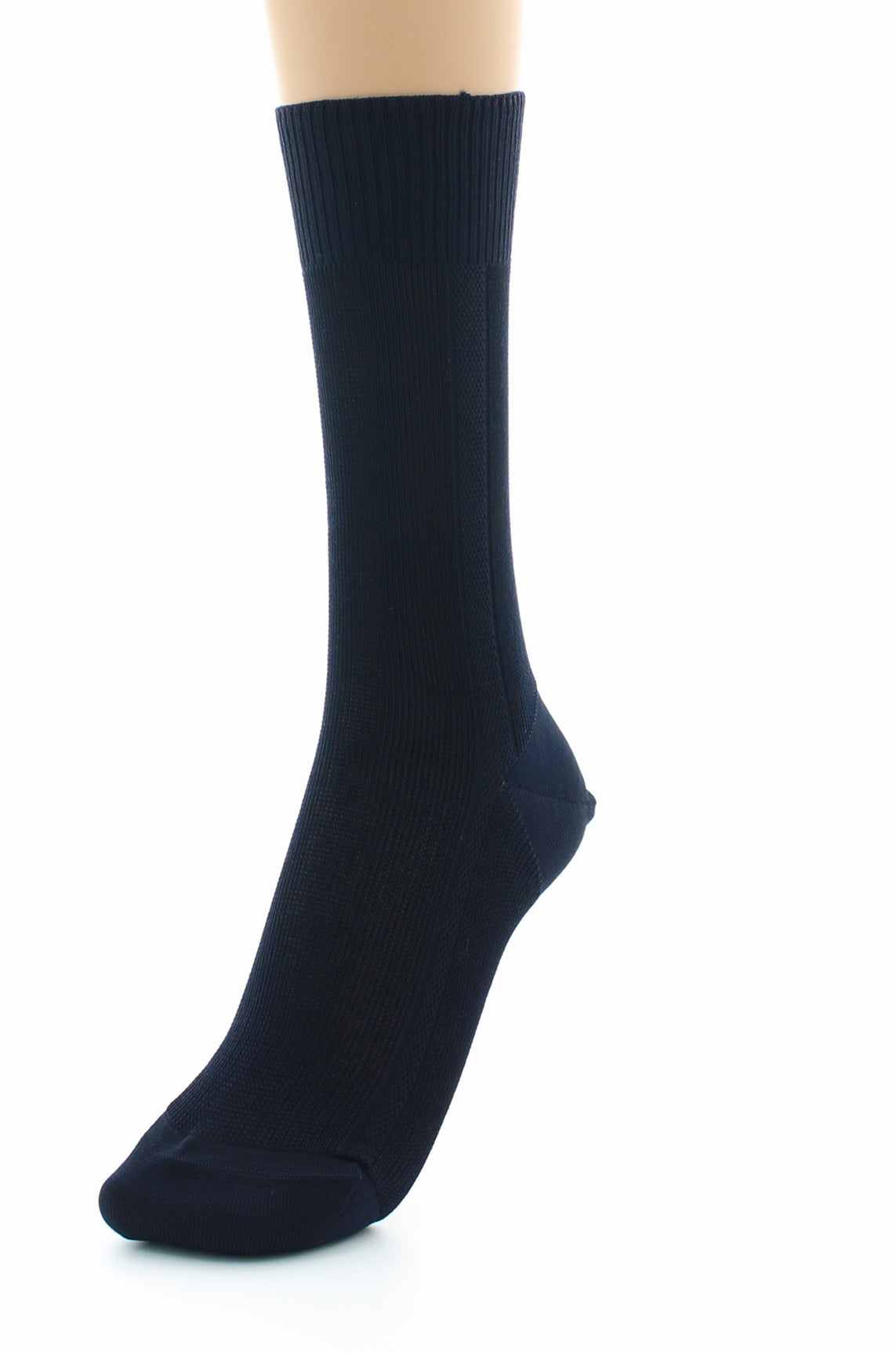 Chaussettes mixtes confort en fil d'Écosse sans élastique MARINE