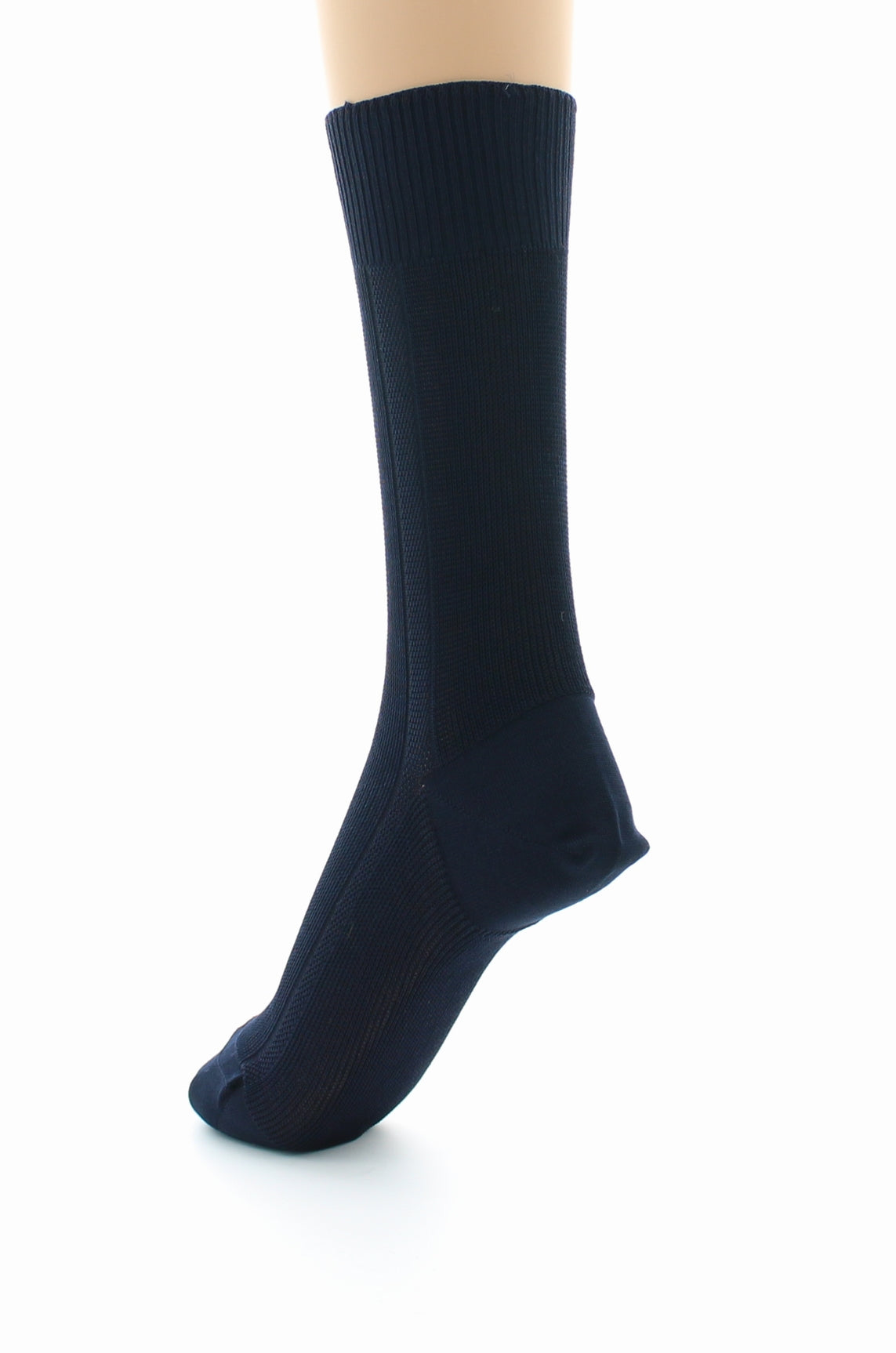 Chaussettes mixtes confort en fil d'Écosse sans élastique MARINE
