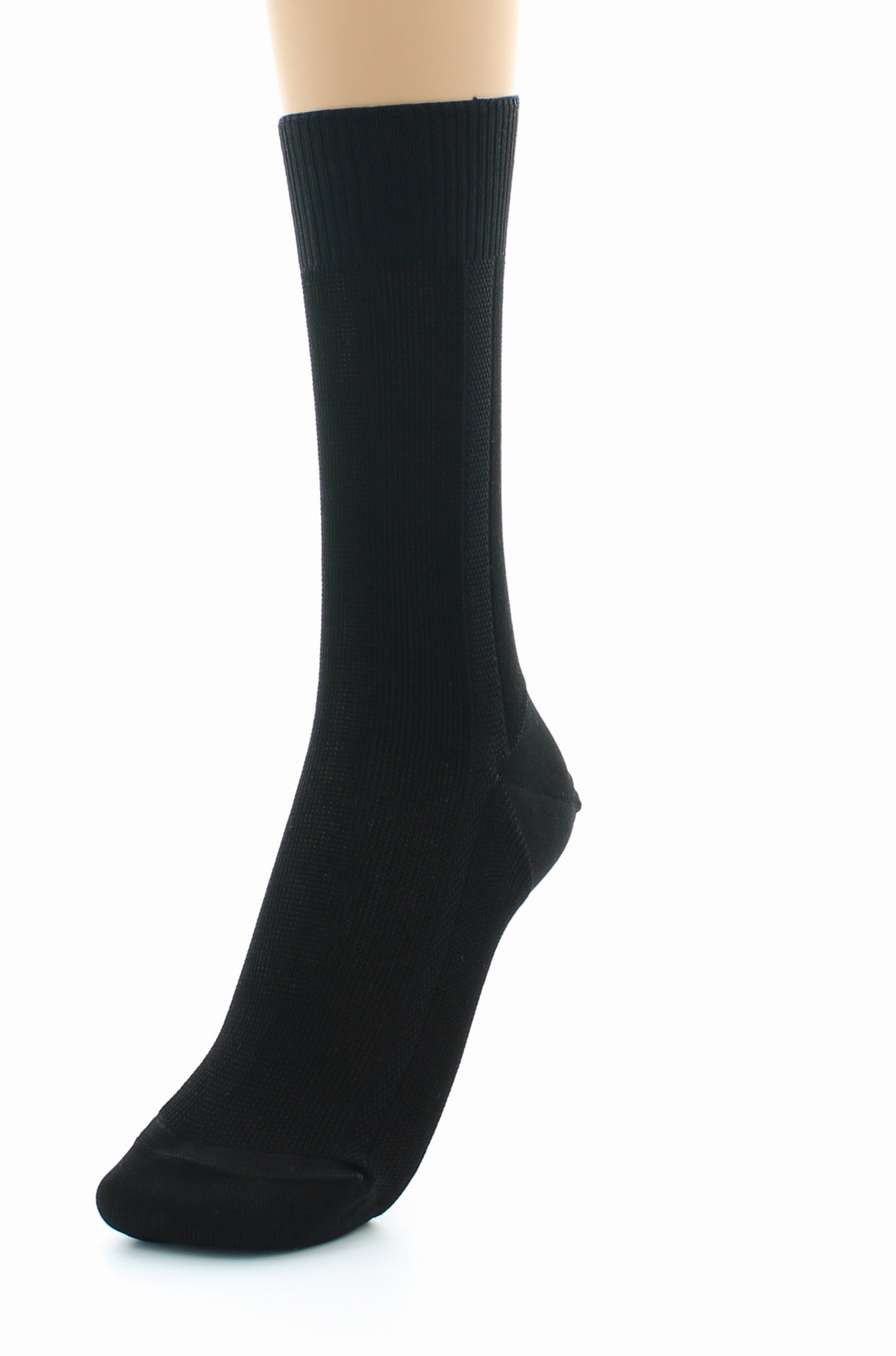 Chaussettes mixtes confort en fil d'Écosse sans élastique NOIR