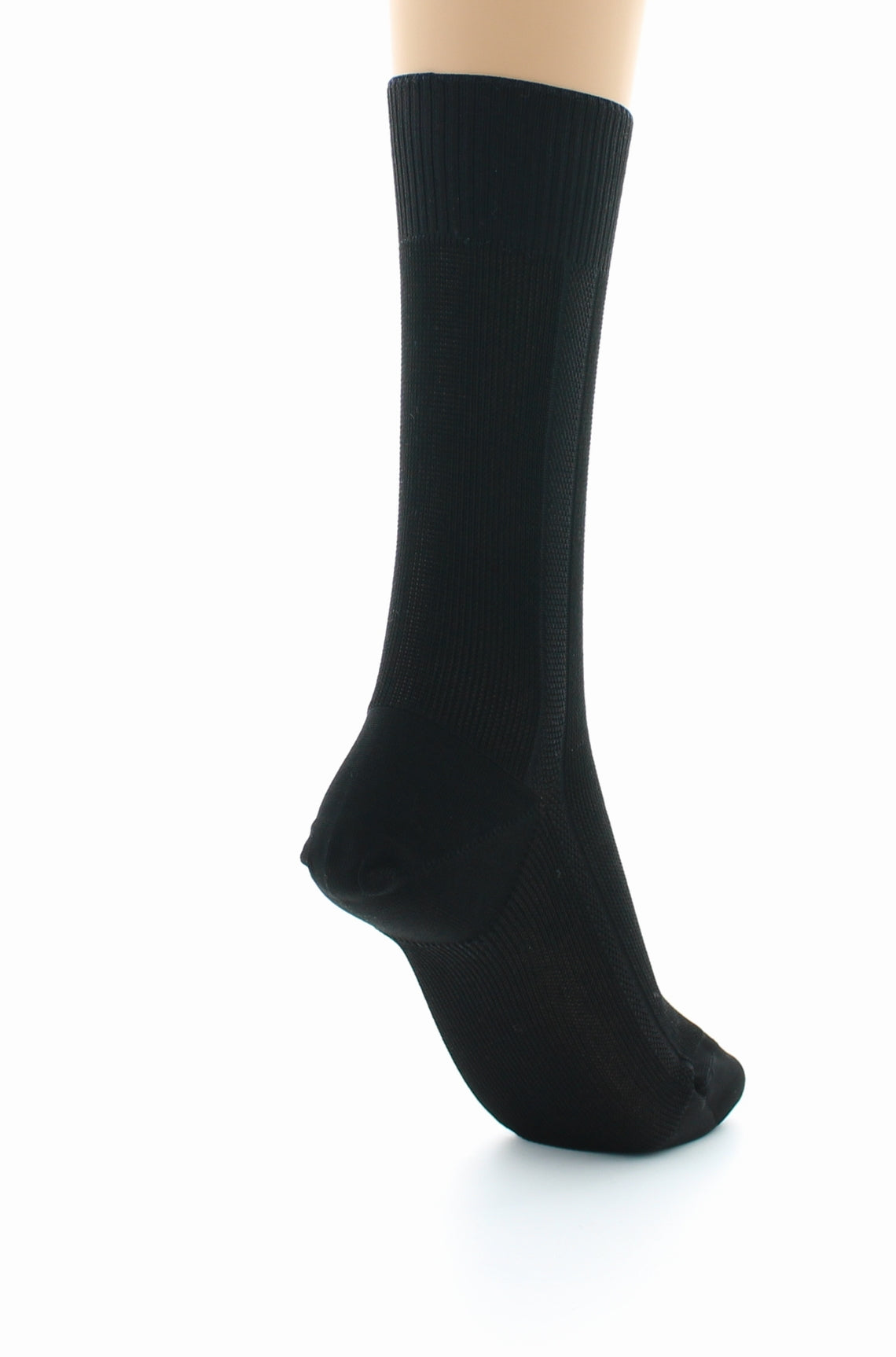 Chaussettes mixtes confort en fil d'Écosse sans élastique NOIR