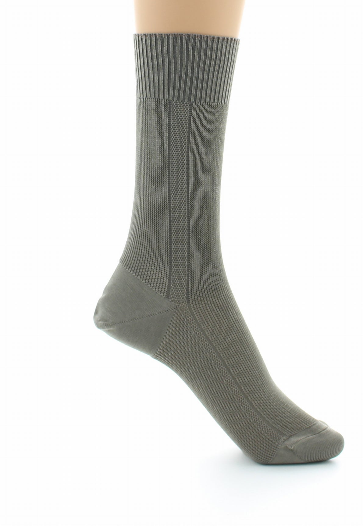 Chaussettes mixtes confort en fil d'Écosse sans élastique STONE