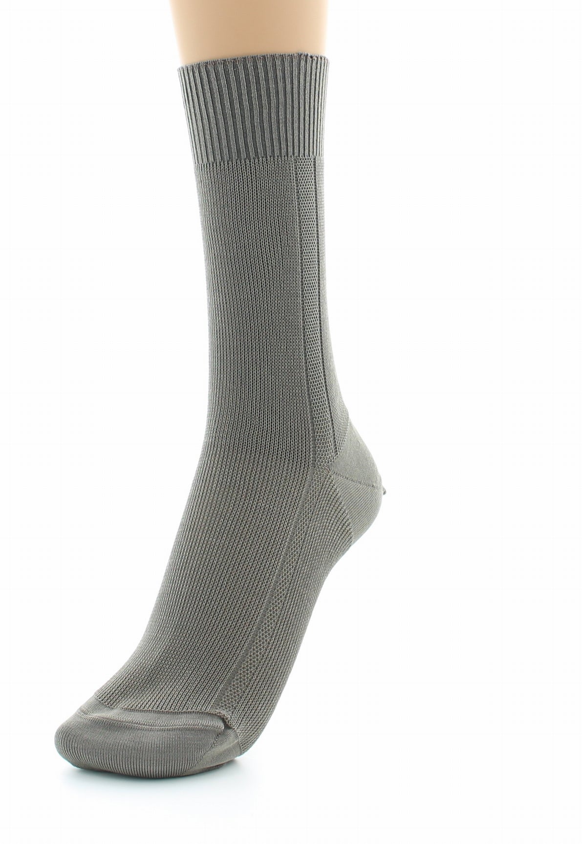 Chaussettes mixtes confort en fil d'Écosse sans élastique STONE