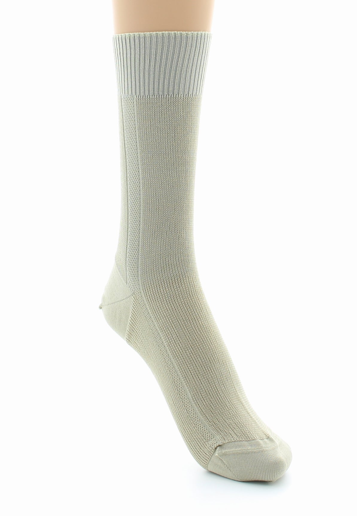 Chaussettes mixtes confort en fil d'Écosse sans élastique TILLEUL