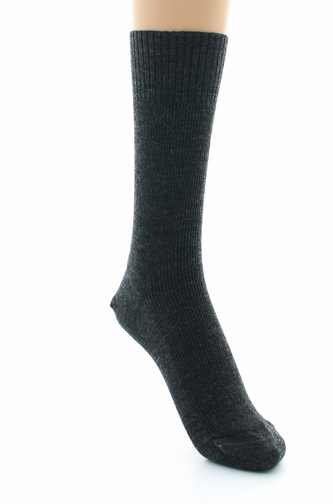Chaussettes mixtes Confort en laine peignée sans élastique ANTHRACITE