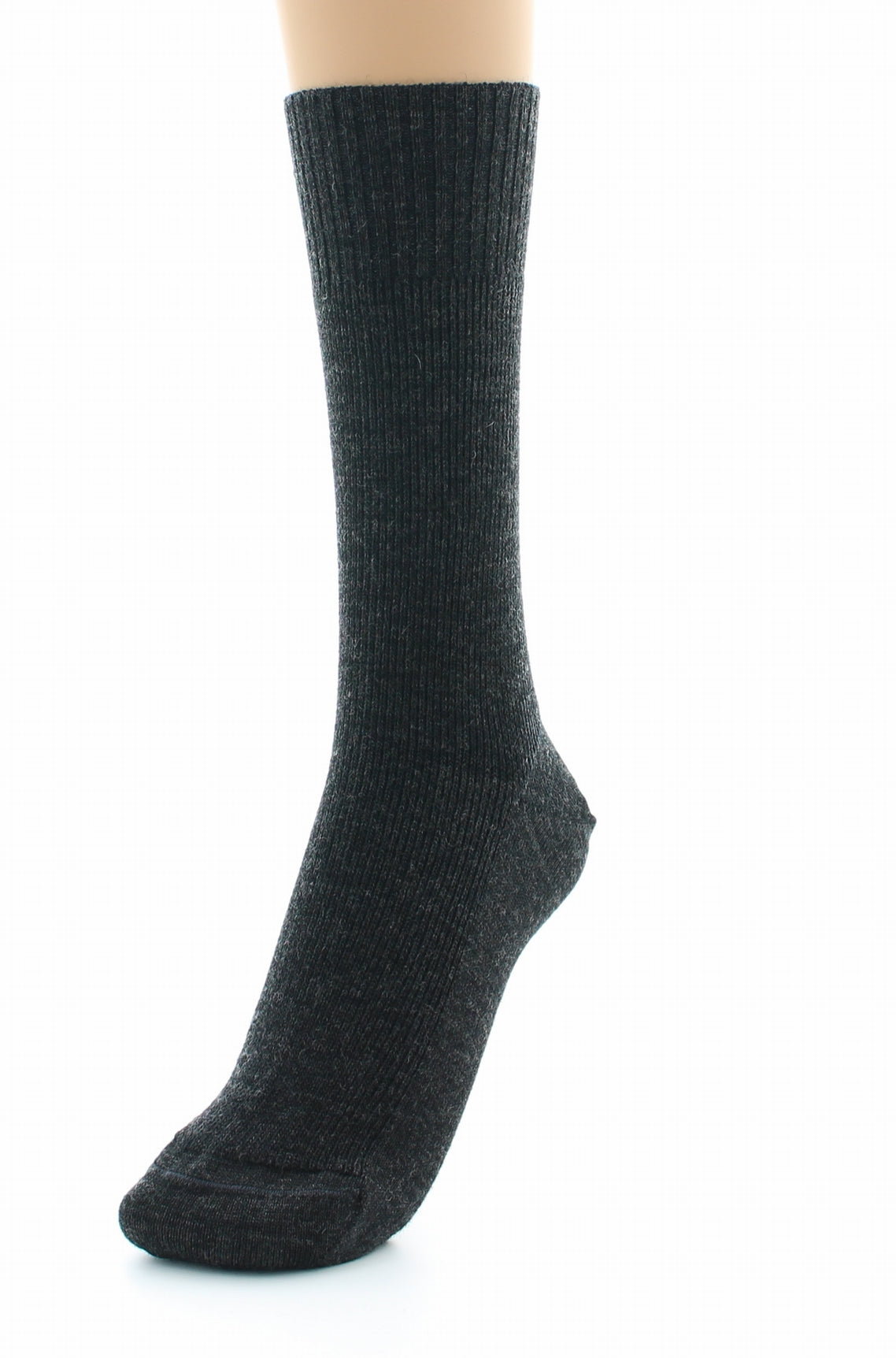 Chaussettes mixtes Confort en laine peignée sans élastique ANTHRACITE