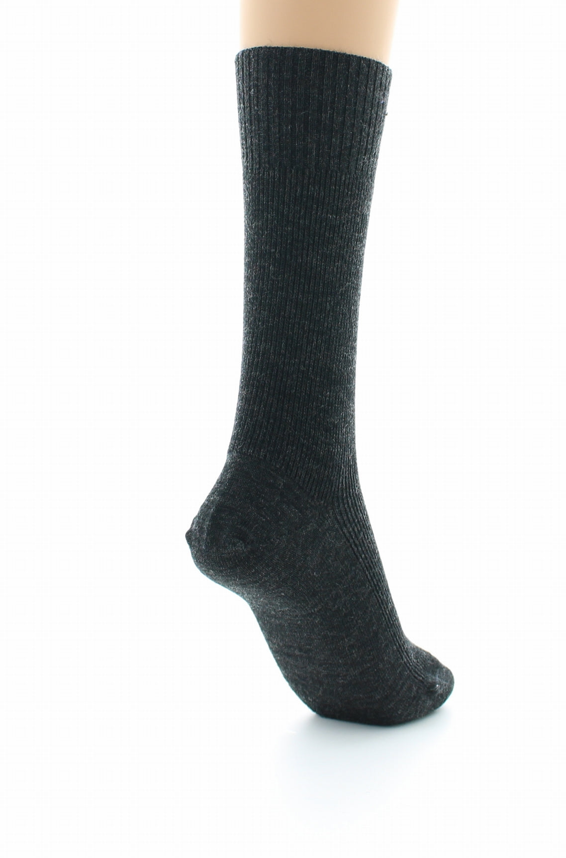 Chaussettes mixtes Confort en laine peignée sans élastique ANTHRACITE