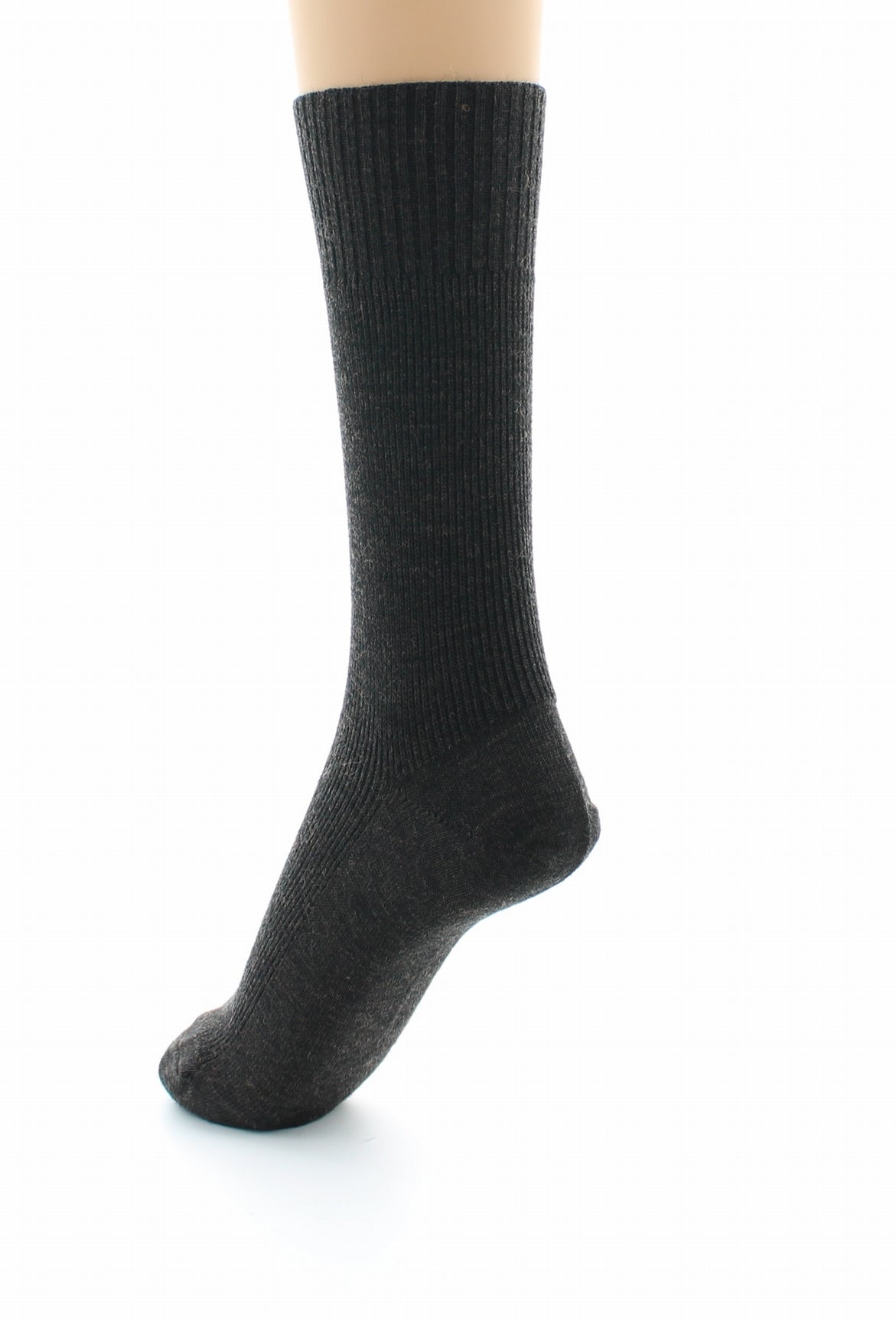 Chaussettes mixtes Confort en laine peignée sans élastique MARRON