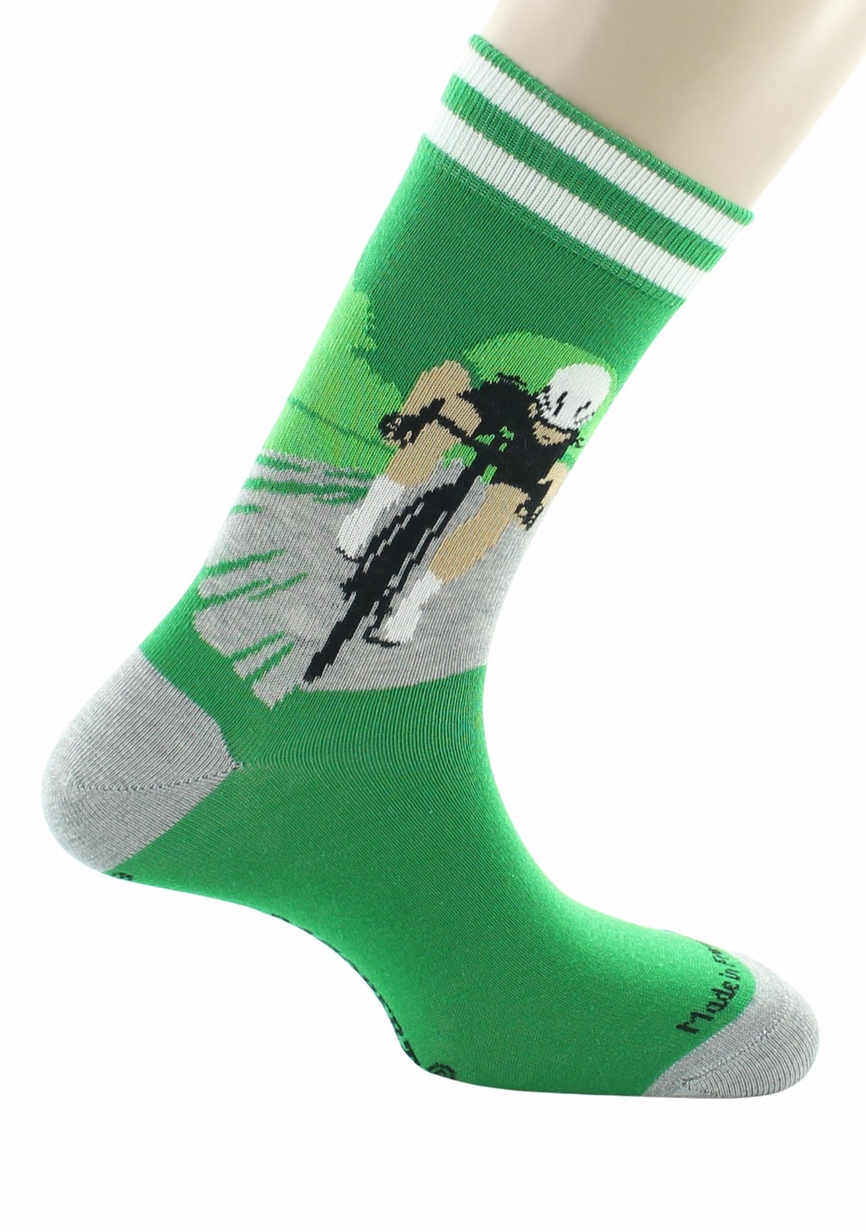 Chaussettes mixtes coton Sprinteur - Les Échappées - Dagobert à l'envers VERT