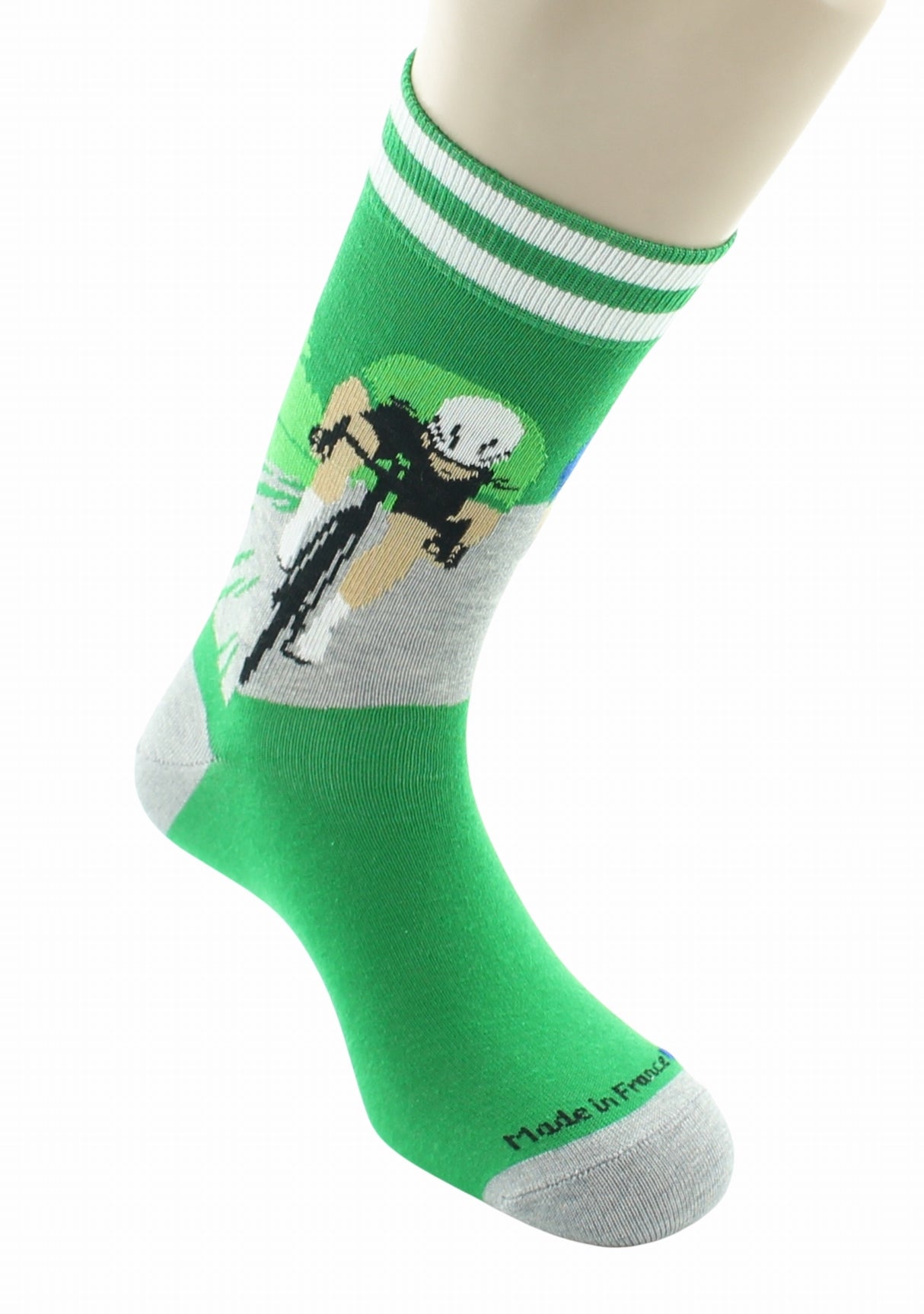 Chaussettes mixtes coton Sprinteur - Les Échappées - Dagobert à l'envers VERT