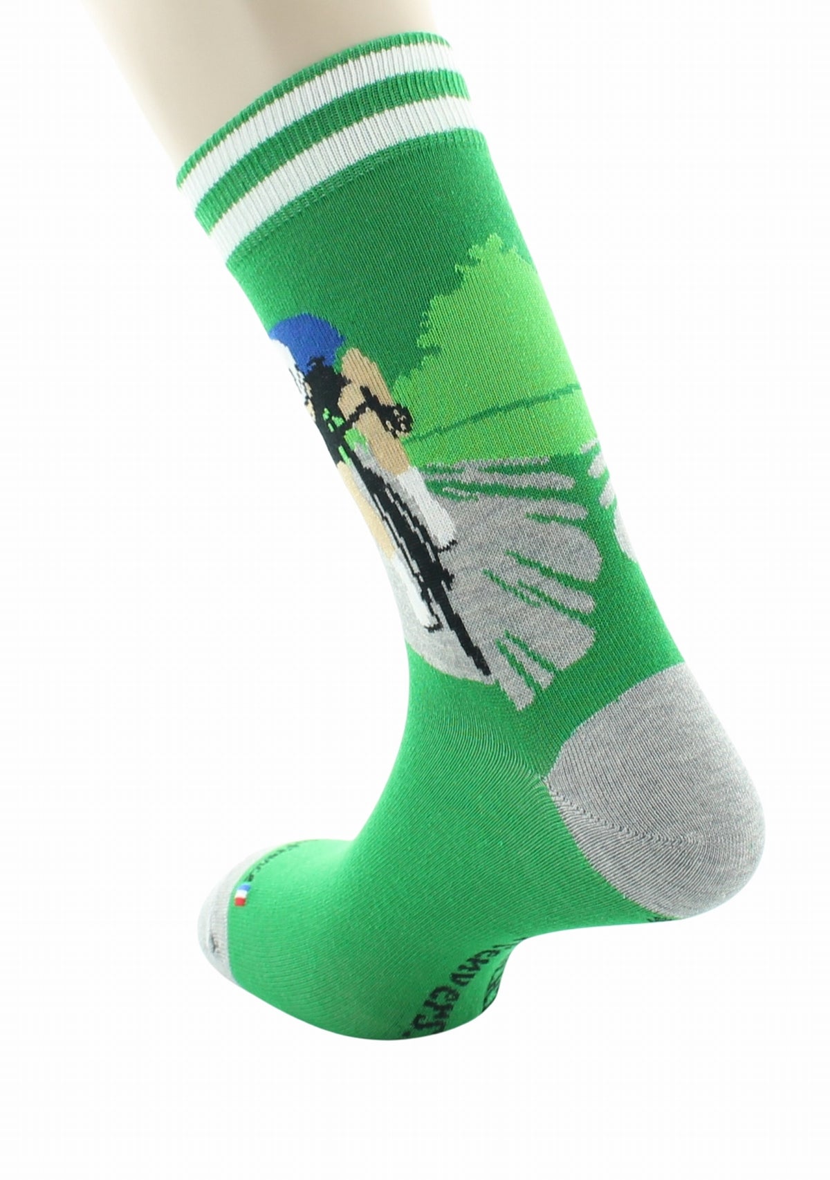 Chaussettes mixtes coton Sprinteur - Les Échappées - Dagobert à l'envers VERT