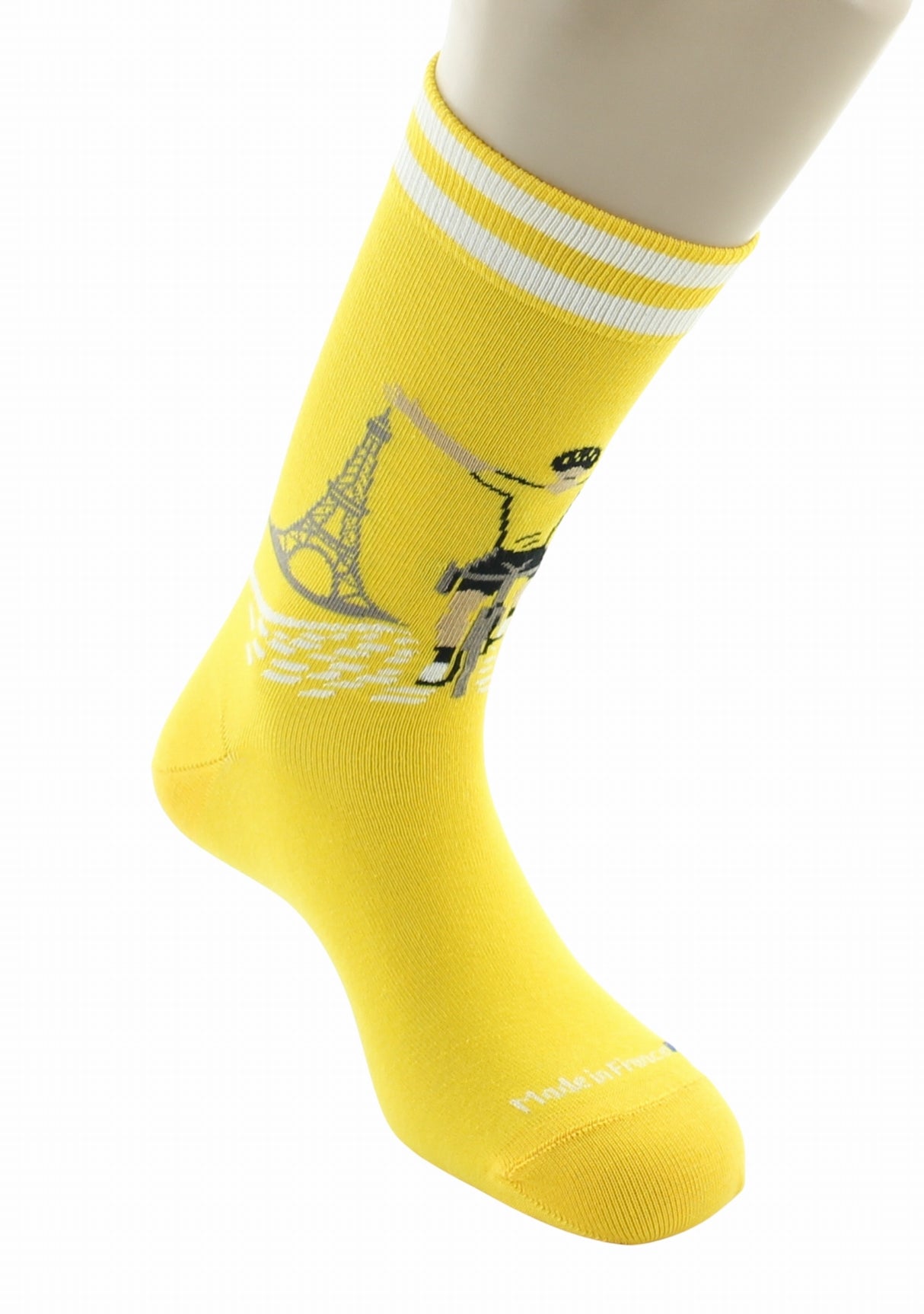 Chaussettes mixtes coton Vainqueur - Les Échappées - Dagobert à l'envers JAUNE