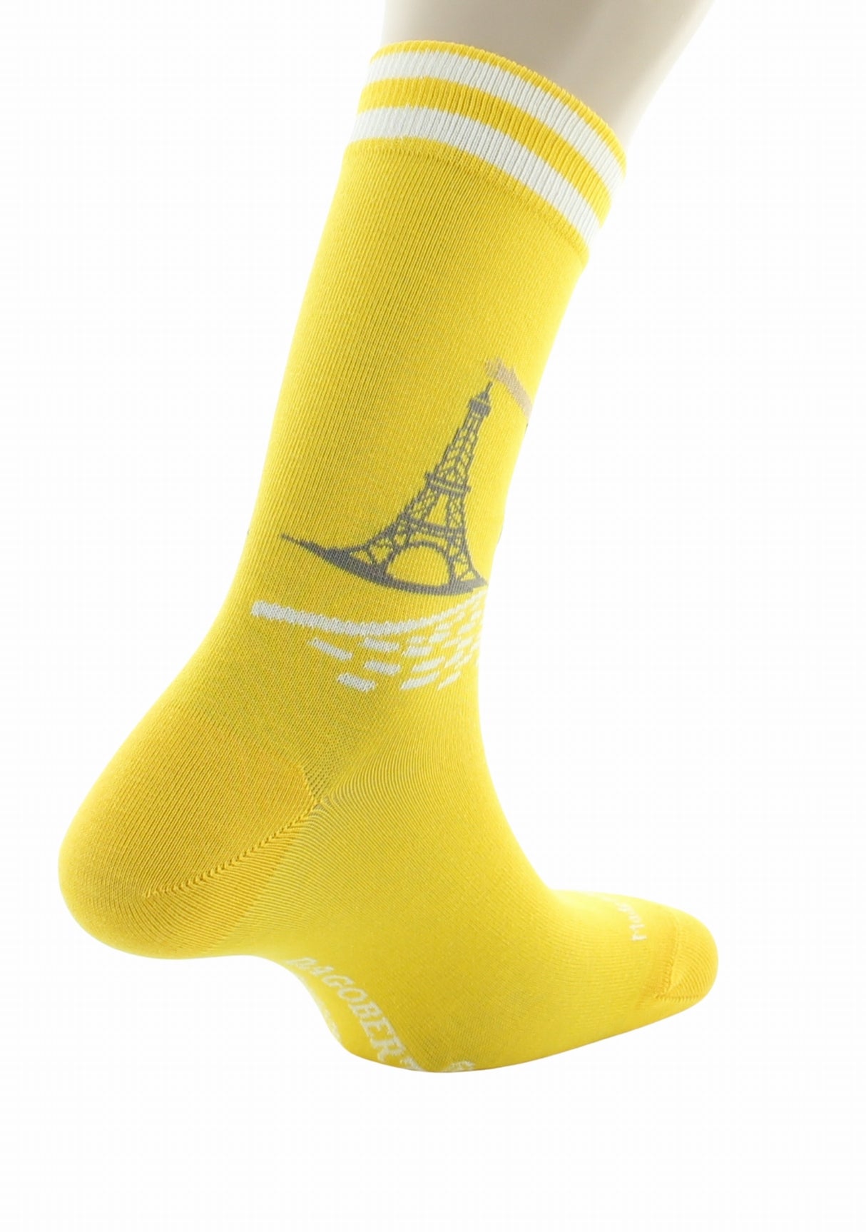 Chaussettes mixtes coton Vainqueur - Les Échappées - Dagobert à l'envers JAUNE