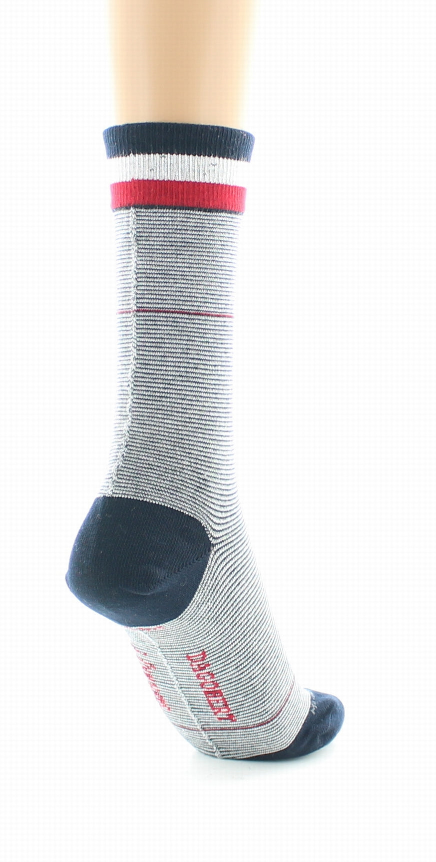 Chaussettes mixtes en coton Croisière rayées marine MARINE