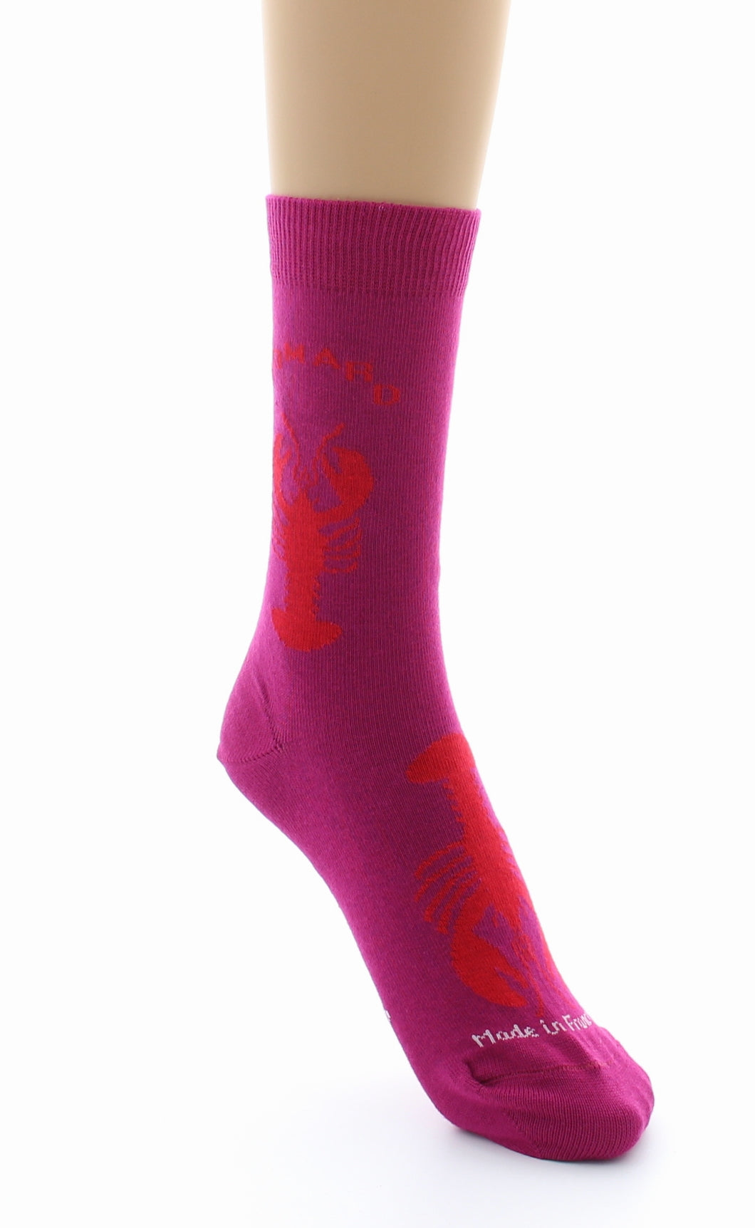 Chaussettes mixtes en coton Homard Fushia FUSHIA