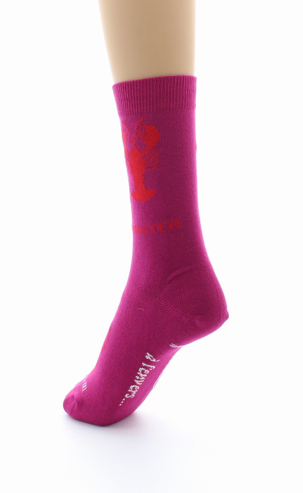 Chaussettes mixtes en coton Homard Fushia FUSHIA