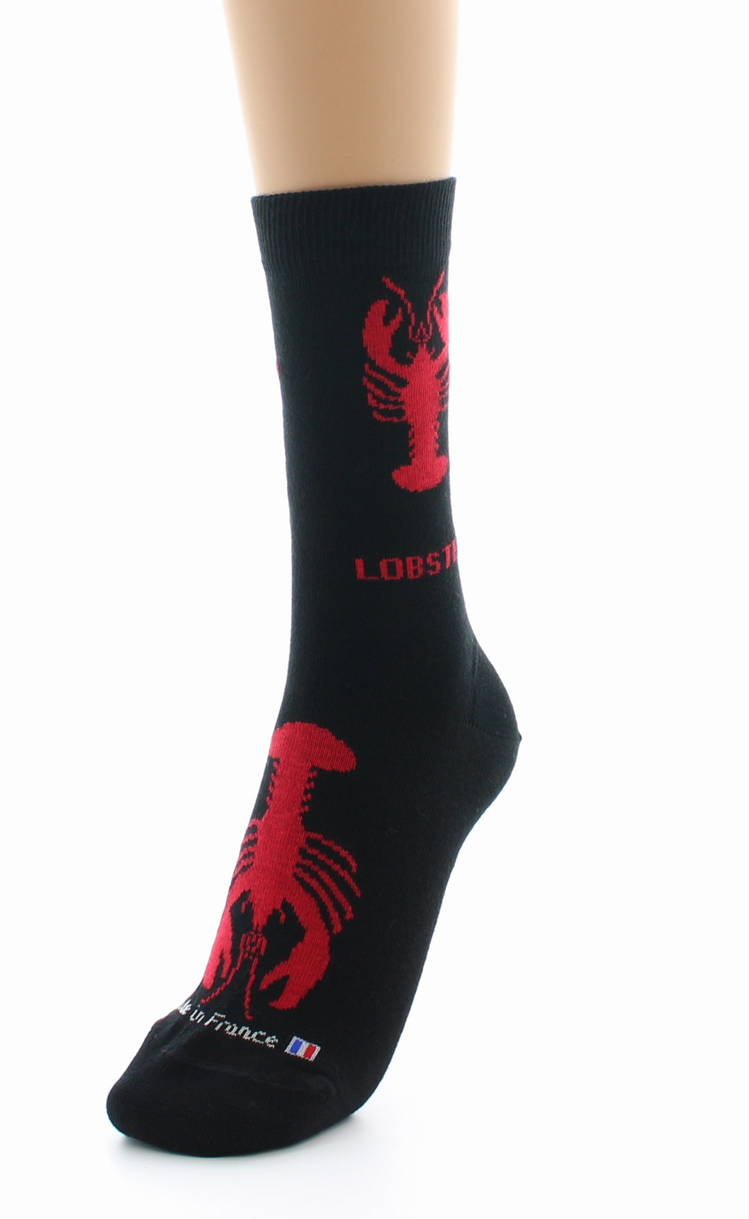 Chaussettes mixtes en coton Homard Noir NOIR