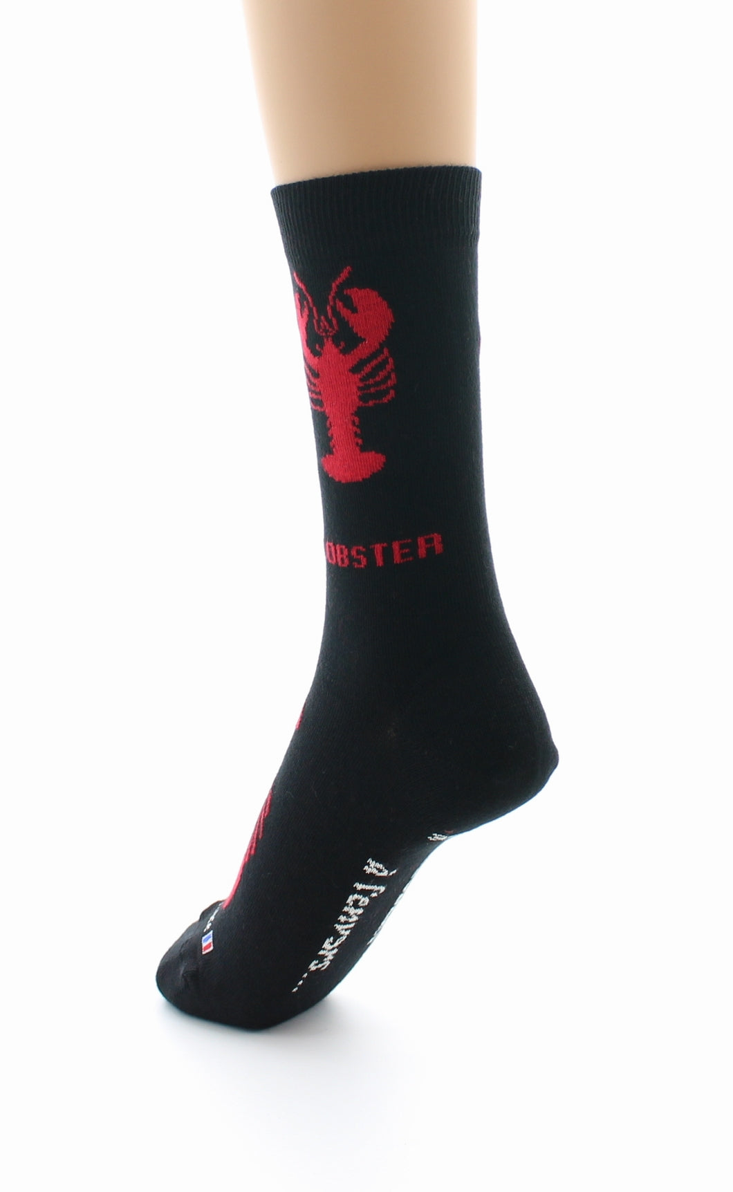 Chaussettes mixtes en coton Homard Noir NOIR