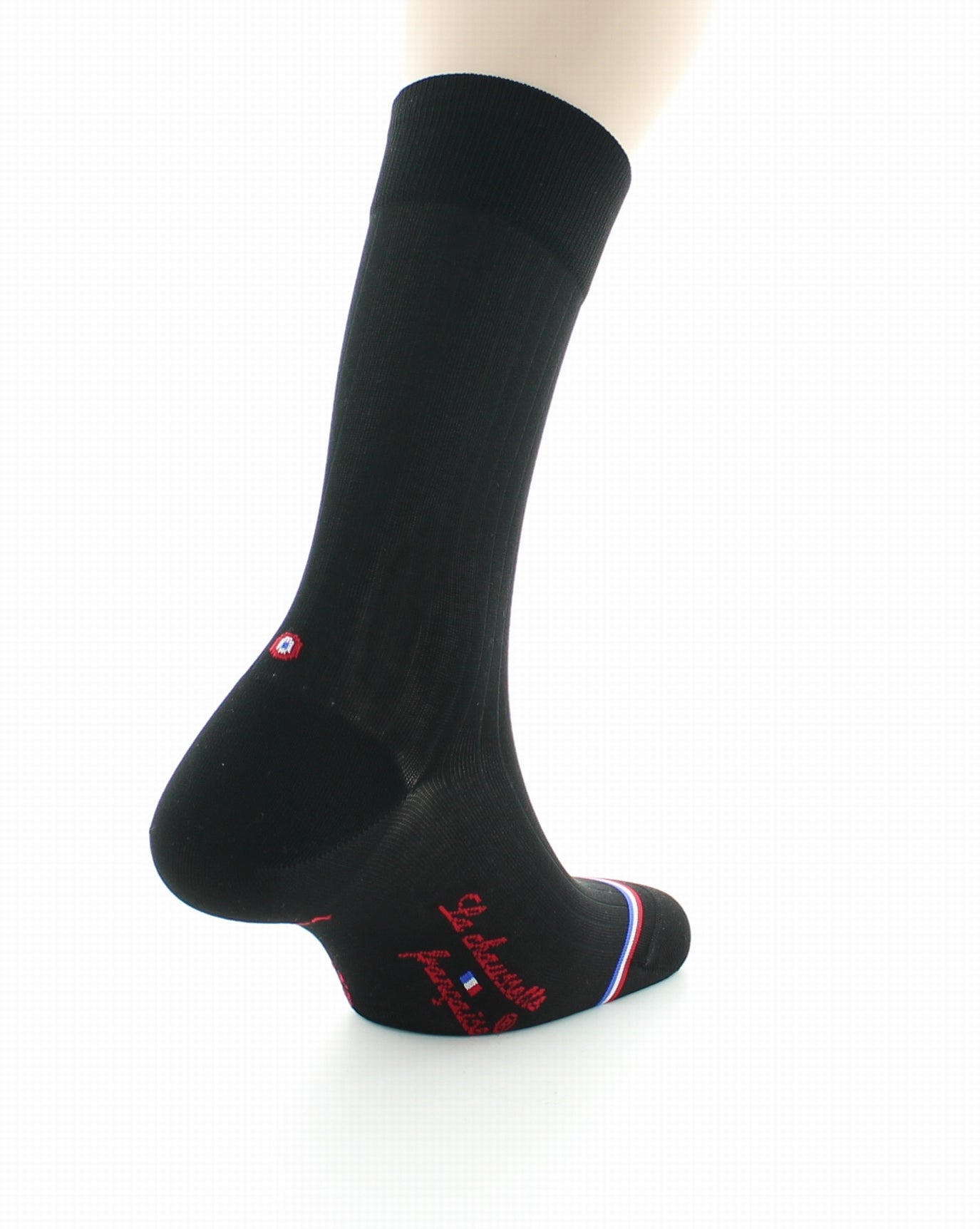 Chaussettes mixtes en fil d'Écosse Opéra Noir NOIR