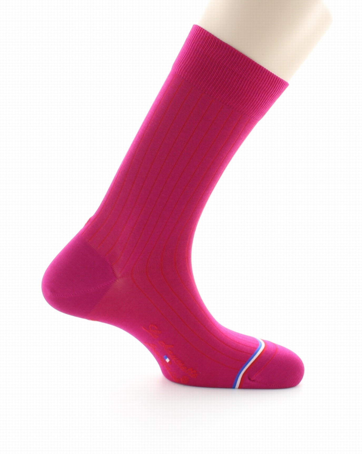 Chaussettes mixtes en fil d'Écosse Pigalle Fushia FUSHIA