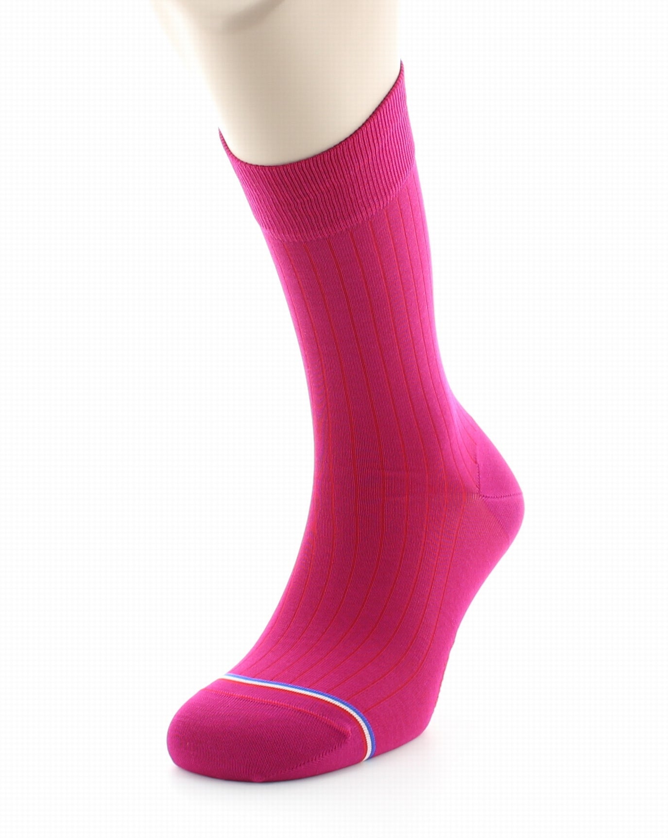 Chaussettes mixtes en fil d'Écosse Pigalle Fushia FUSHIA