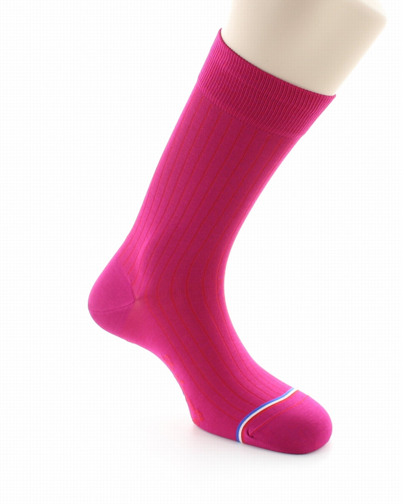 Chaussettes mixtes en fil d'Écosse Pigalle Fushia FUSHIA