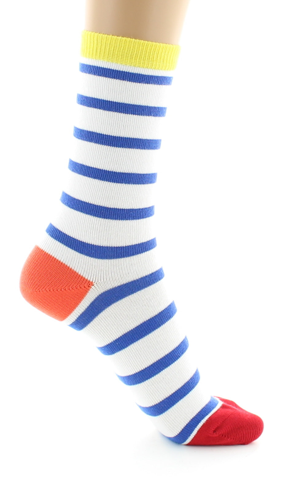 Chaussettes mixtes Marinière en coton peigné MULTICOLORE
