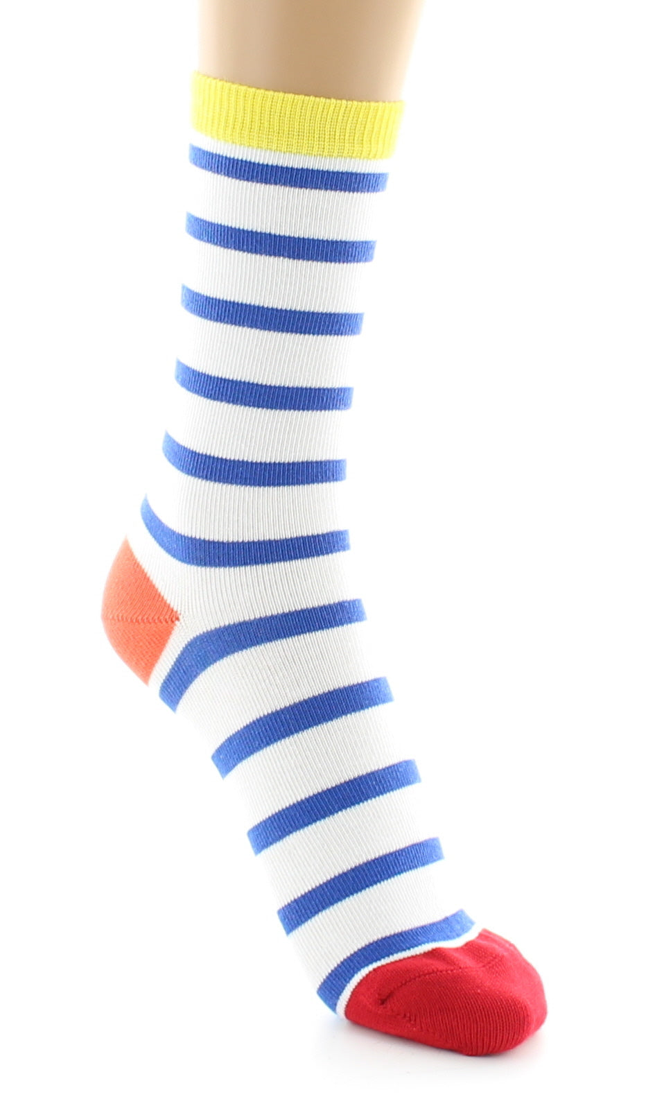 Chaussettes mixtes Marinière en coton peigné MULTICOLORE