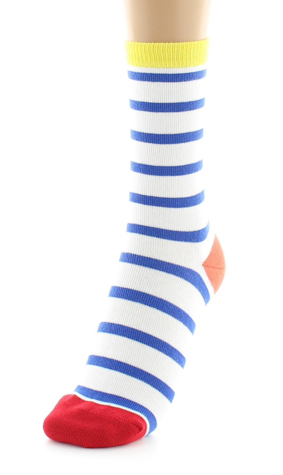 Chaussettes mixtes Marinière en coton peigné MULTICOLORE
