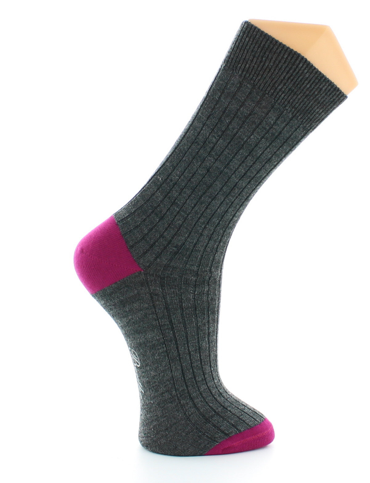 Chaussettes Molière anthracite-fushia ANTHRACITE-FUSHIA