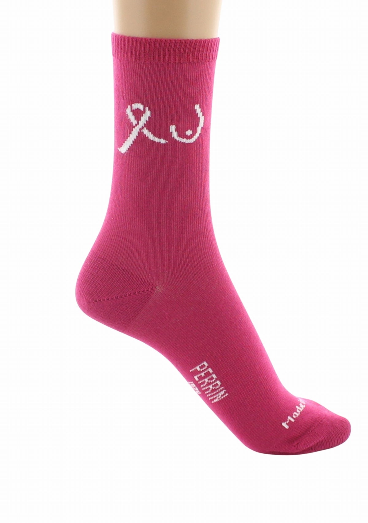 Chaussettes Octobre Rose Perrin 1924 en coton Rose ROSE