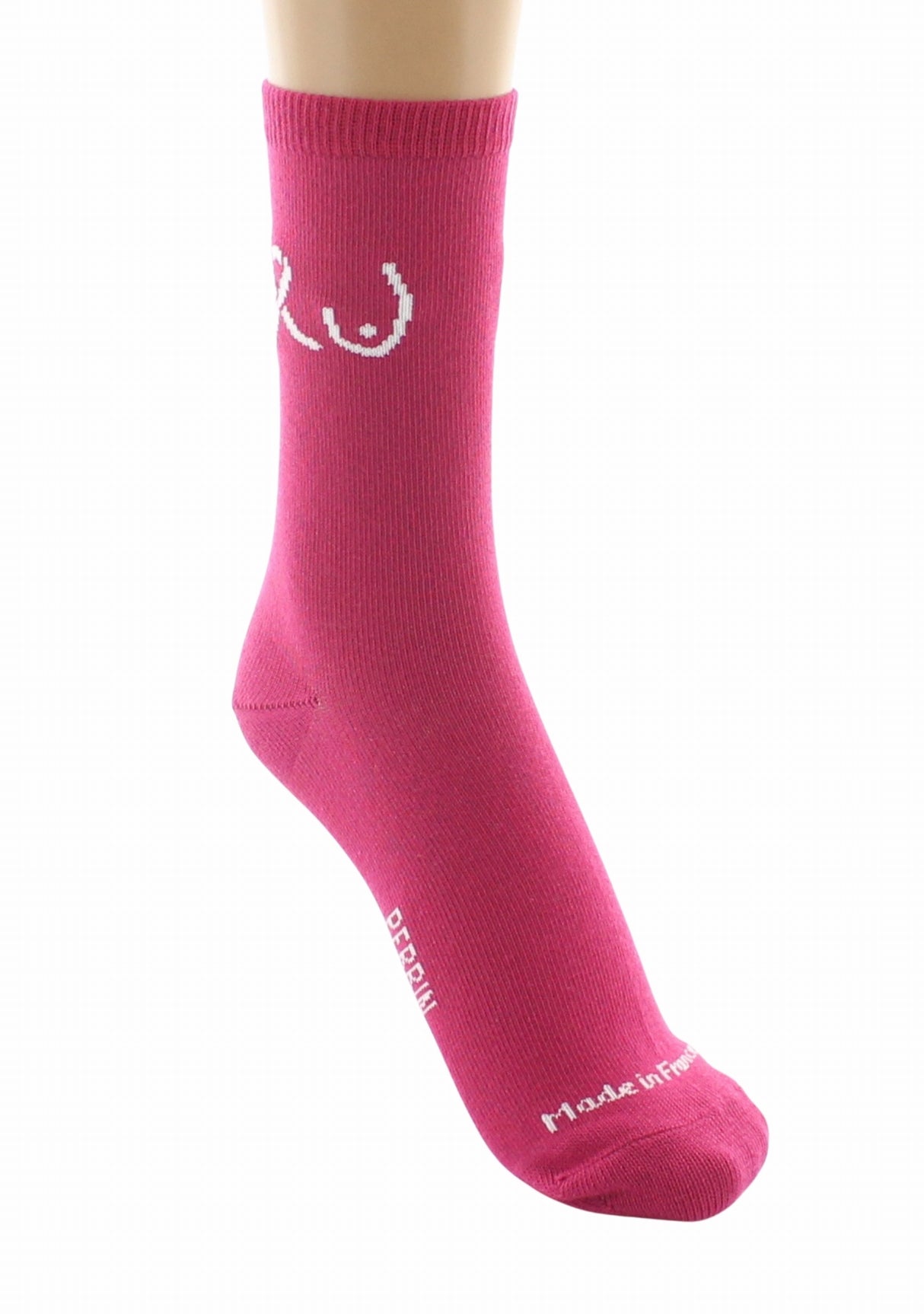 Chaussettes Octobre Rose Perrin 1924 en coton Rose ROSE
