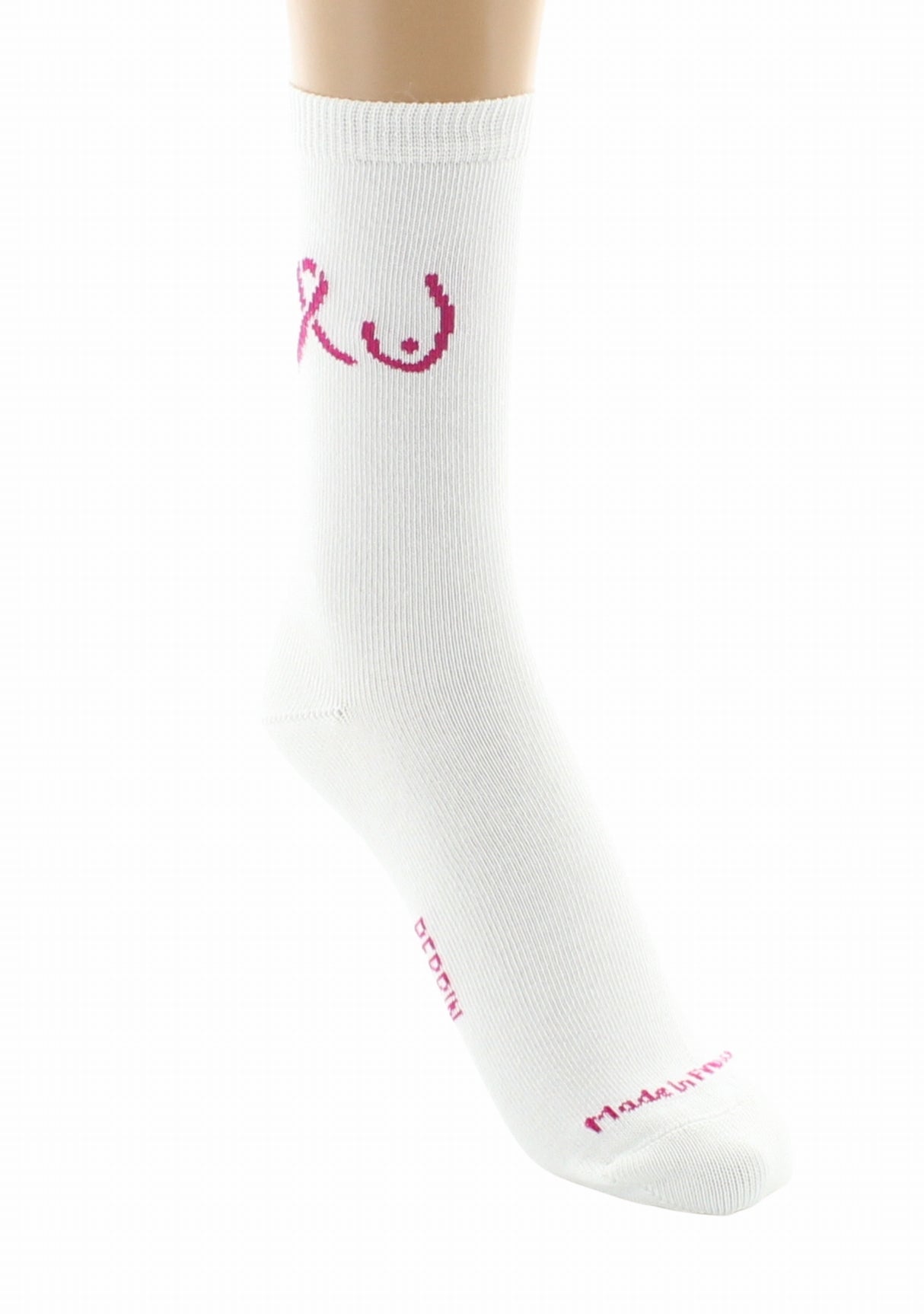 Chaussettes Octobre Rose Perrin 1924 en coton Blanc BLANC