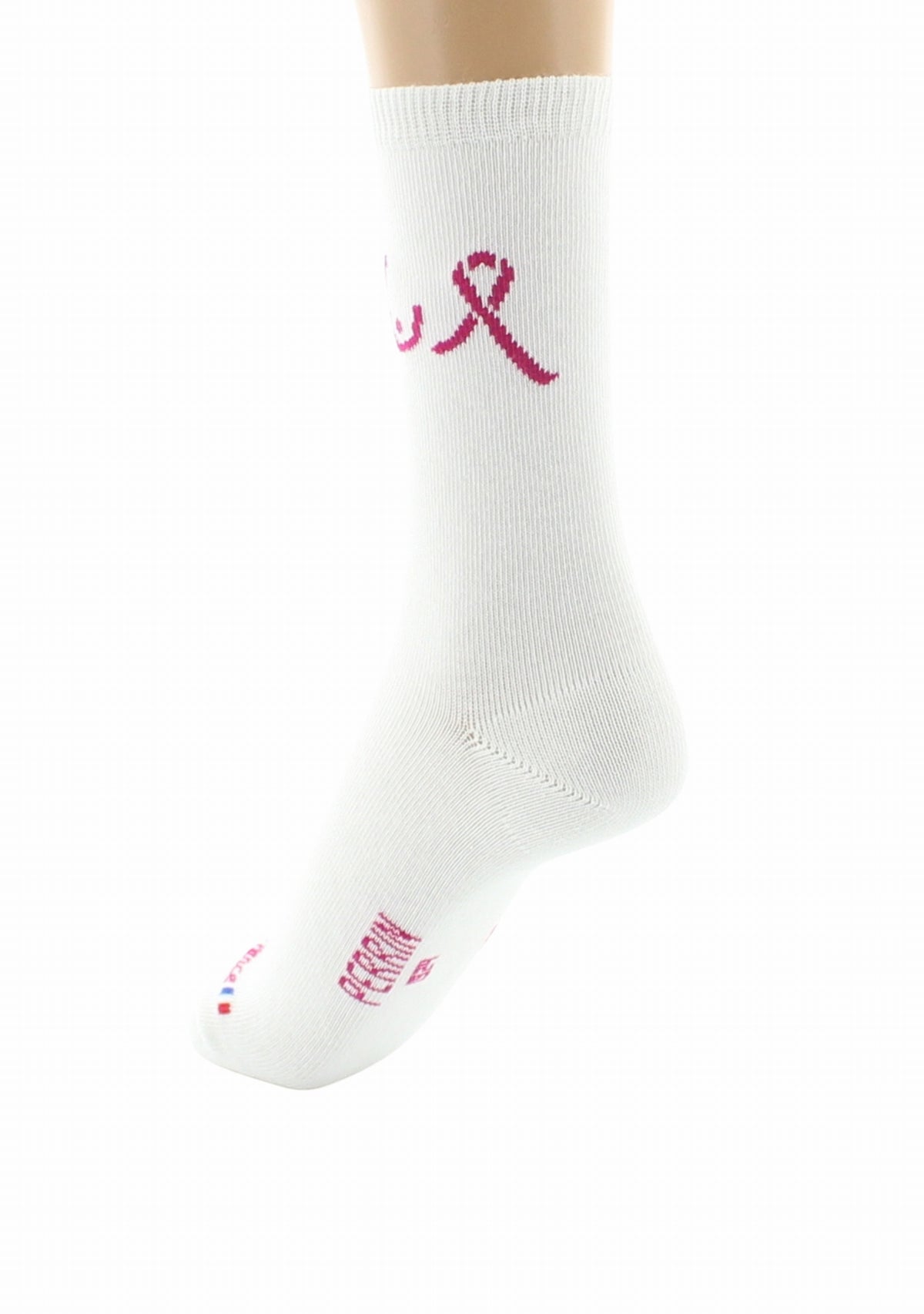 Chaussettes Octobre Rose Perrin 1924 en coton Blanc BLANC