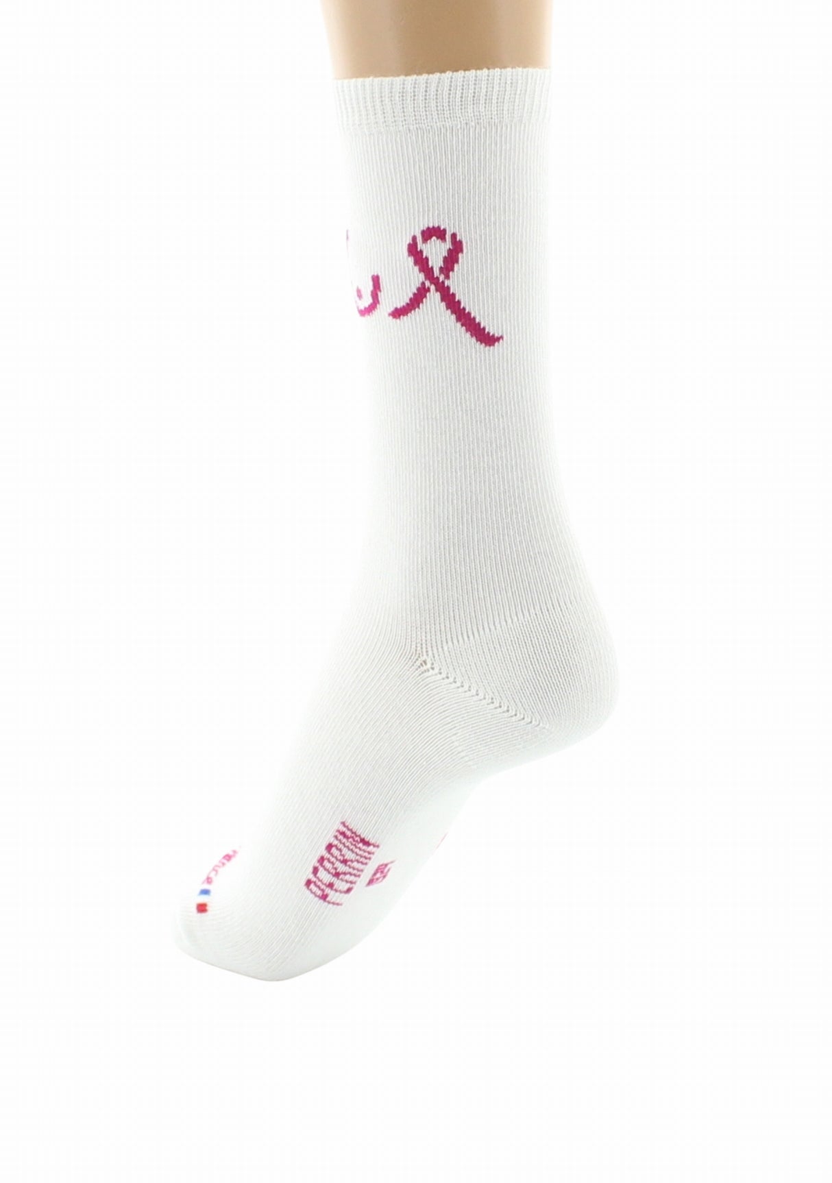 Chaussettes Octobre Rose Perrin 1924 en coton Blanc BLANC