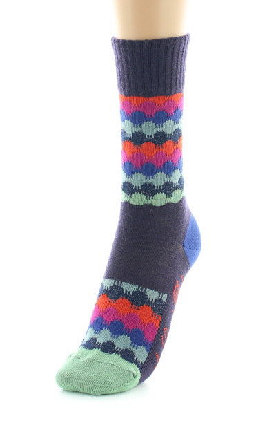 Chaussettes Ondulations Colorées RAISIN