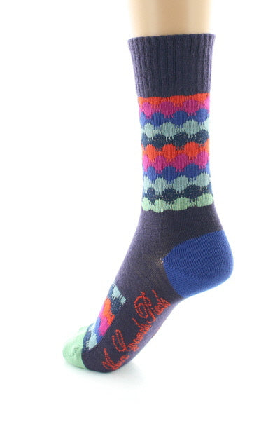Chaussettes Ondulations Colorées RAISIN