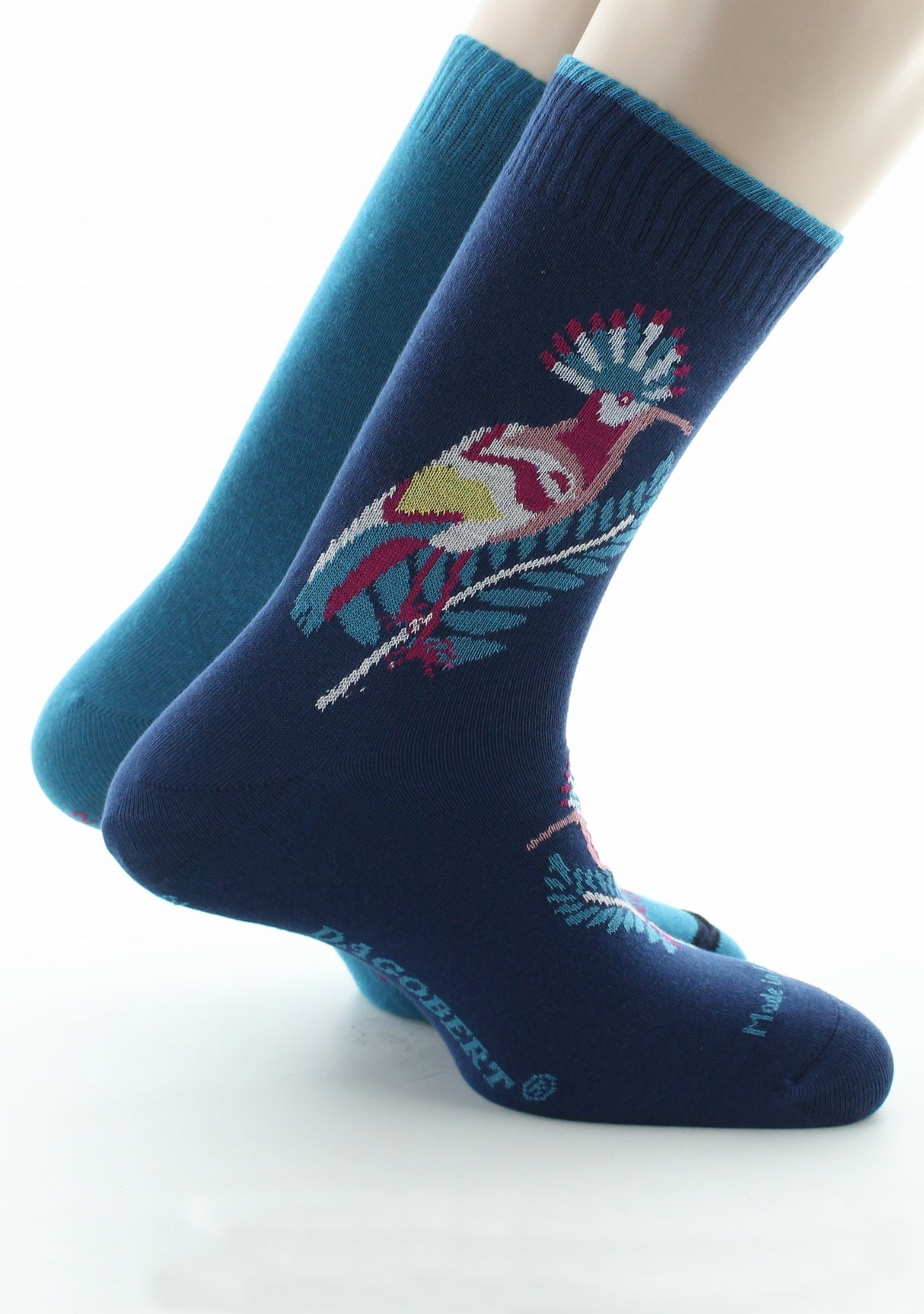 Chaussettes réversibles homme coton colibri bleu amiral BLEU AMIRAL
