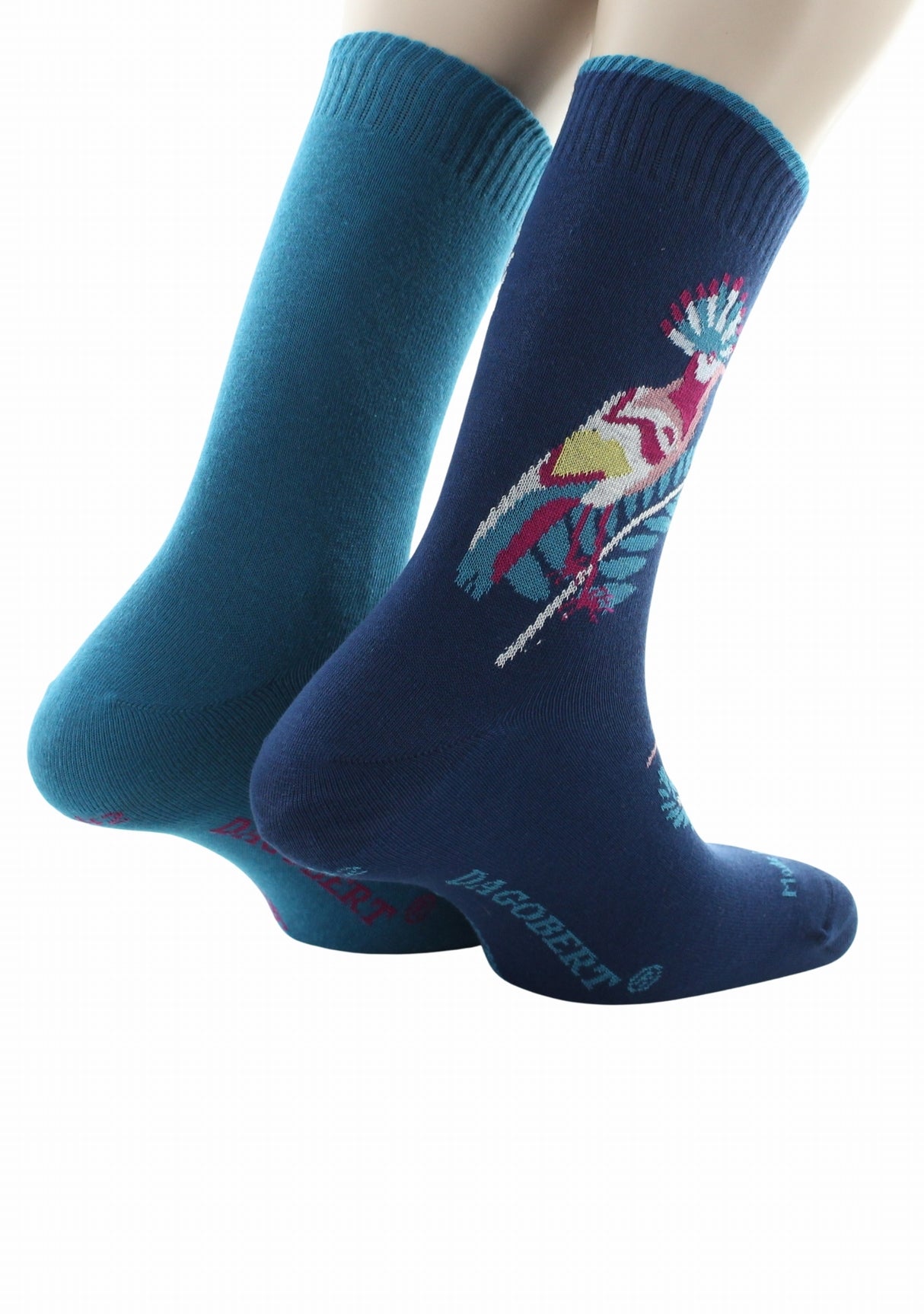 Chaussettes réversibles homme coton colibri bleu amiral BLEU AMIRAL