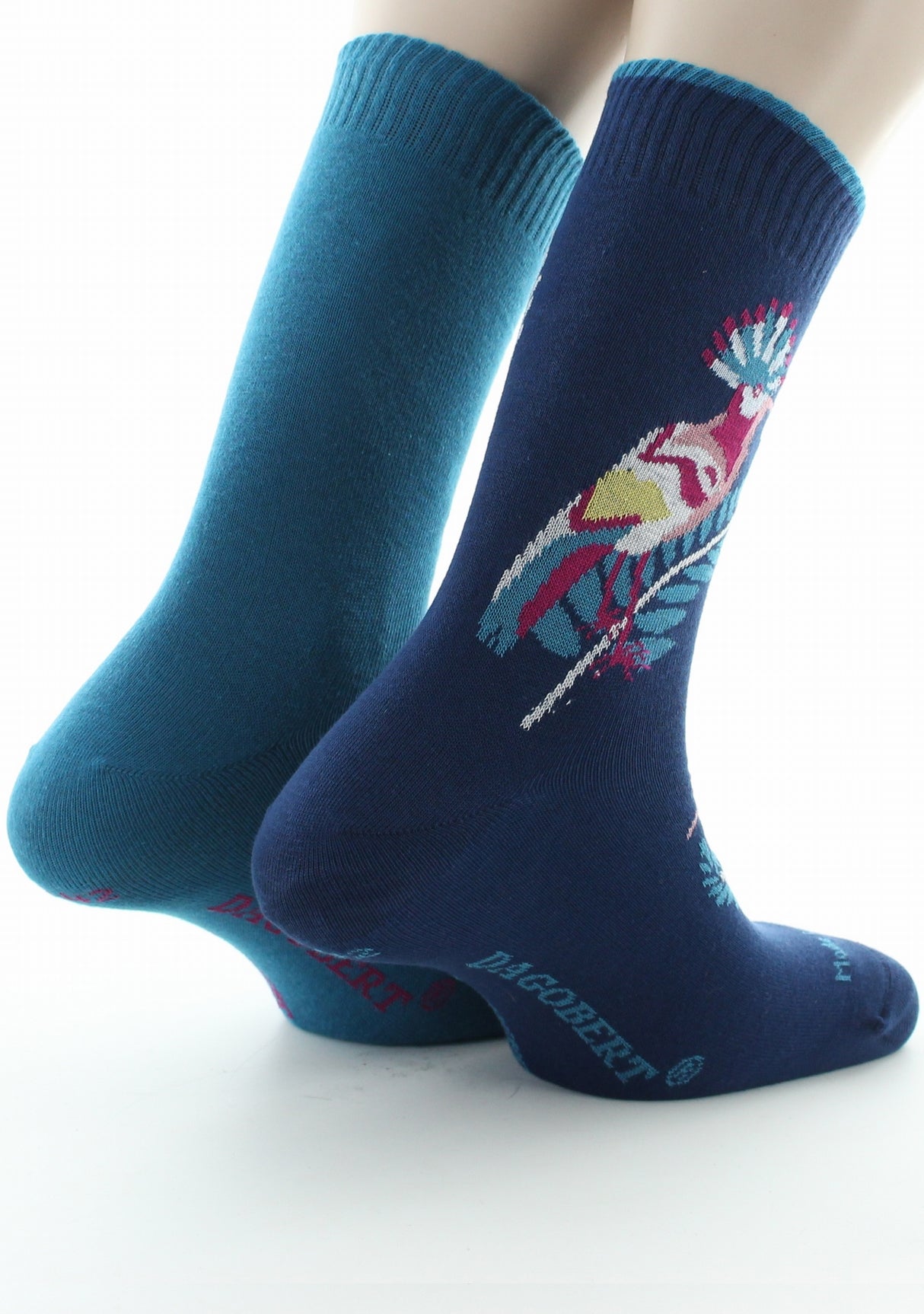 Chaussettes réversibles homme coton colibri bleu amiral BLEU AMIRAL