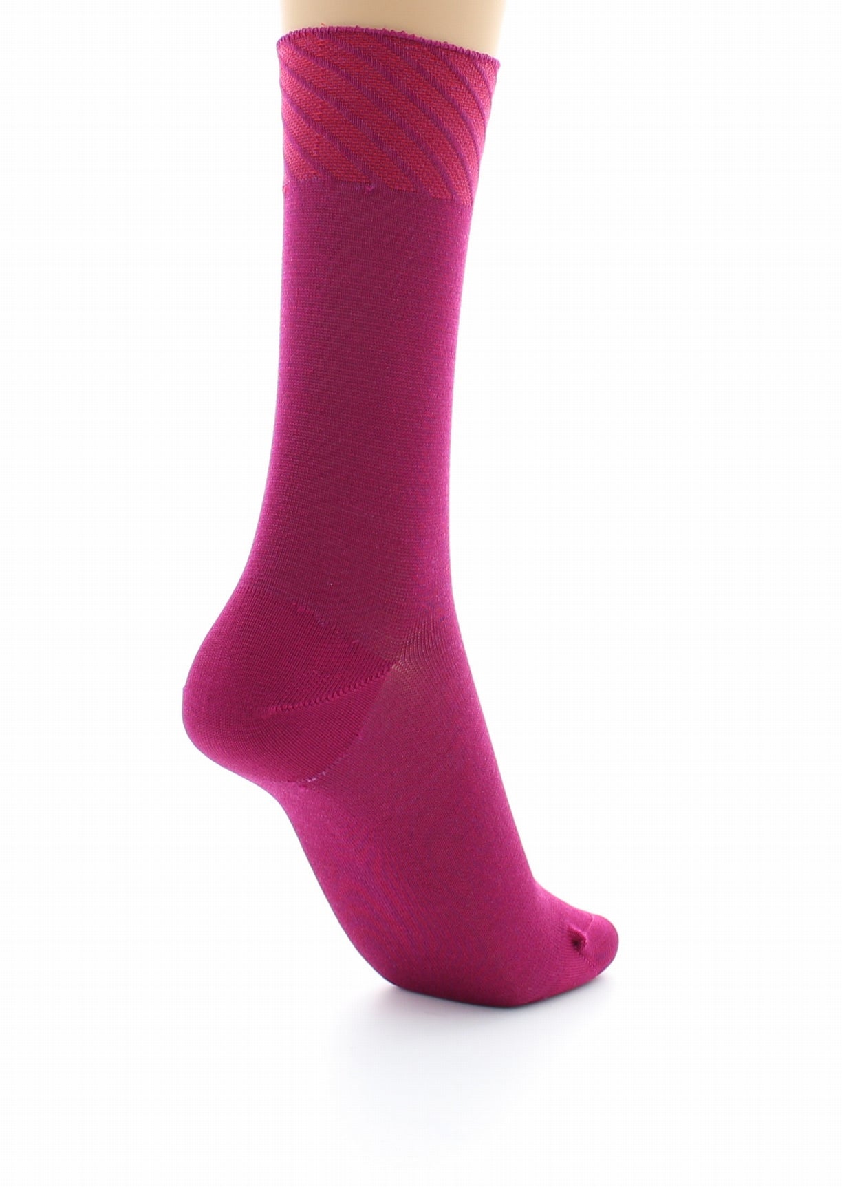 Chaussettes sans couture - Soie naturelle FUSHIA