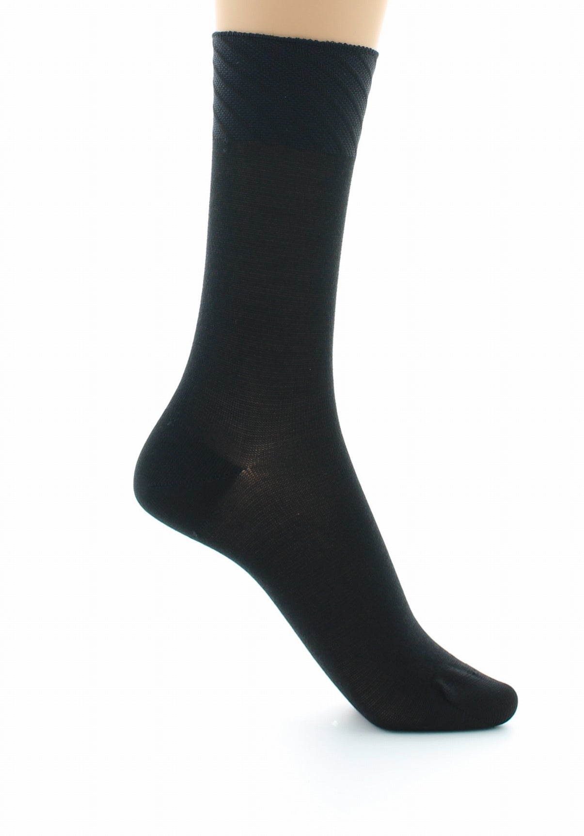 Chaussettes sans couture - Soie naturelle NOIR