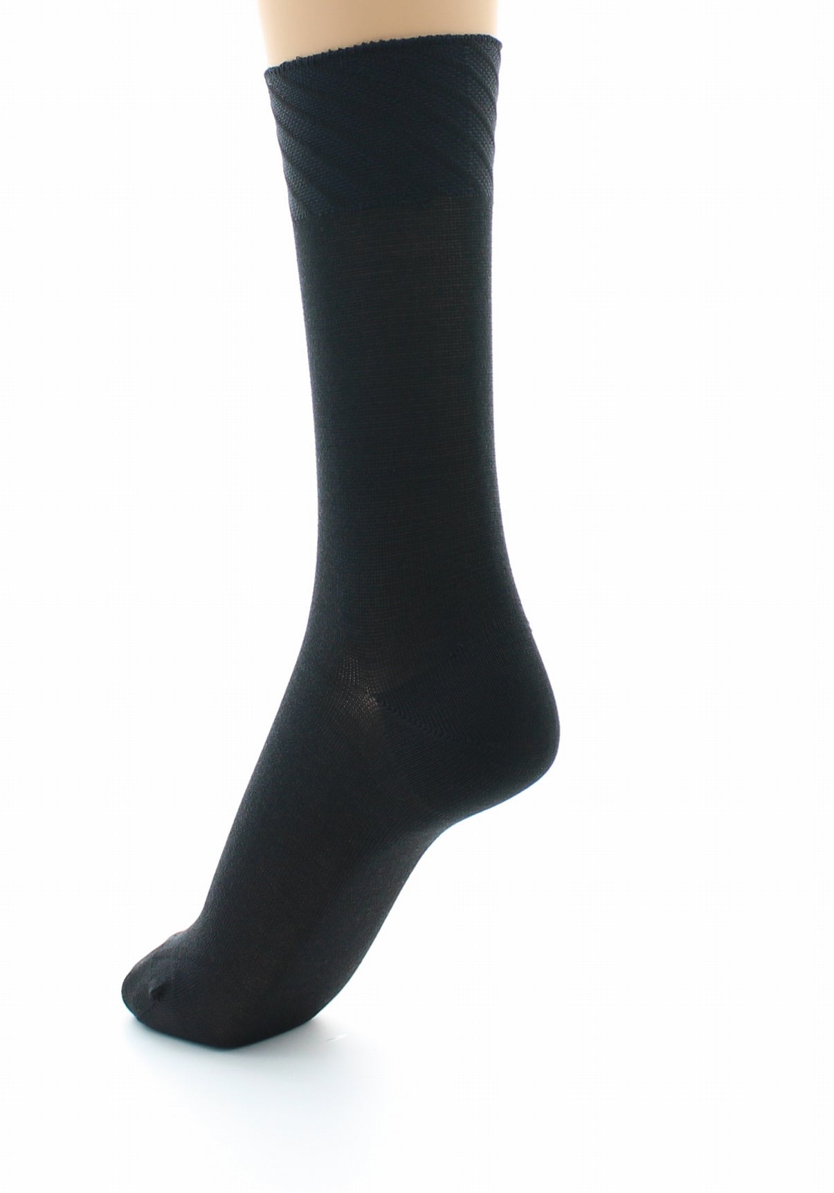 Chaussettes sans couture - Soie naturelle NOIR