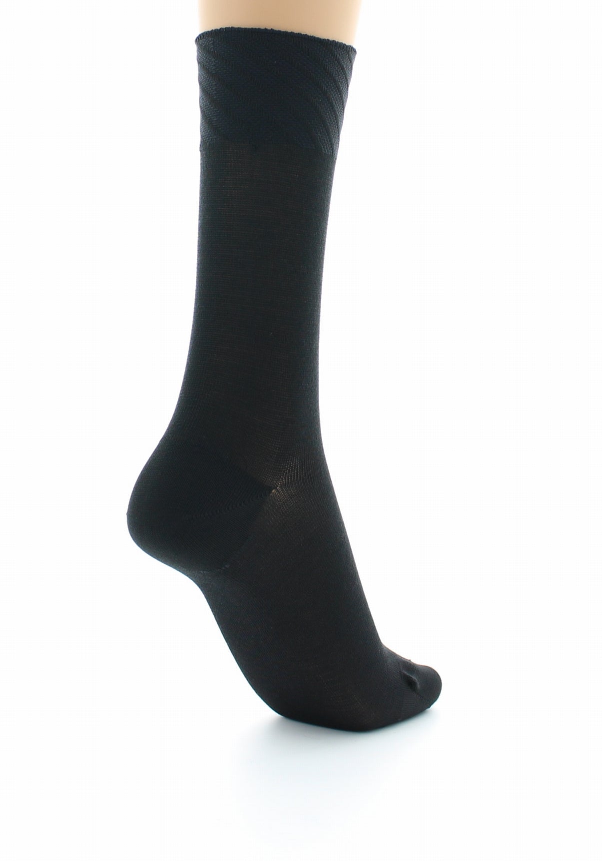 Chaussettes sans couture - Soie naturelle NOIR